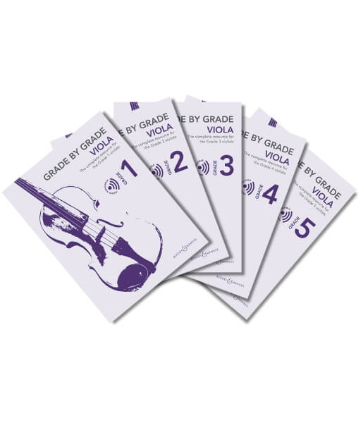 The Grade by Grade: Viola series, available across Grades 1 to 5.