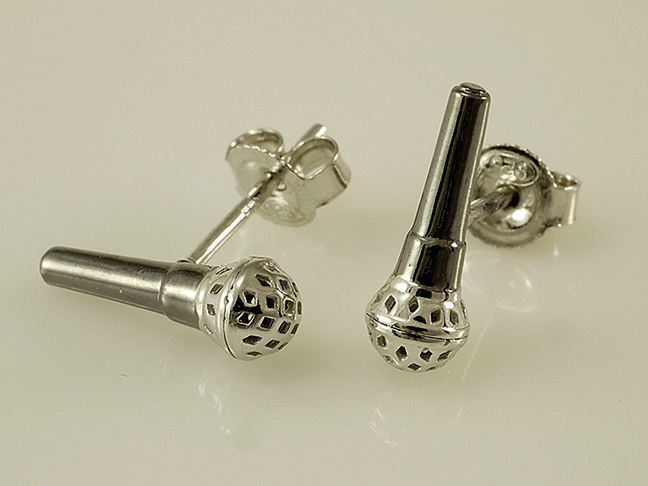 Microphone Earrings