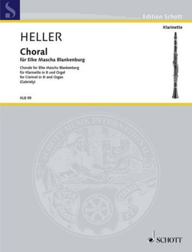 Coverbild vom Klarinettentitel Choral von Barbara Heller