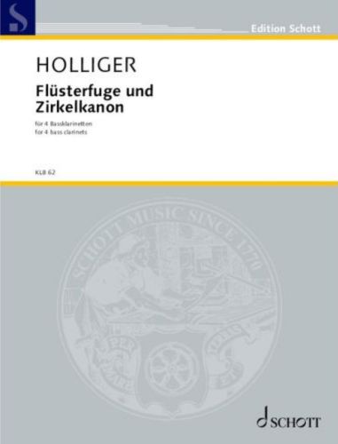 Coverbild vom Klarinettentitel Flüsterfuge und Zirkelkanon von Heinz Holliger