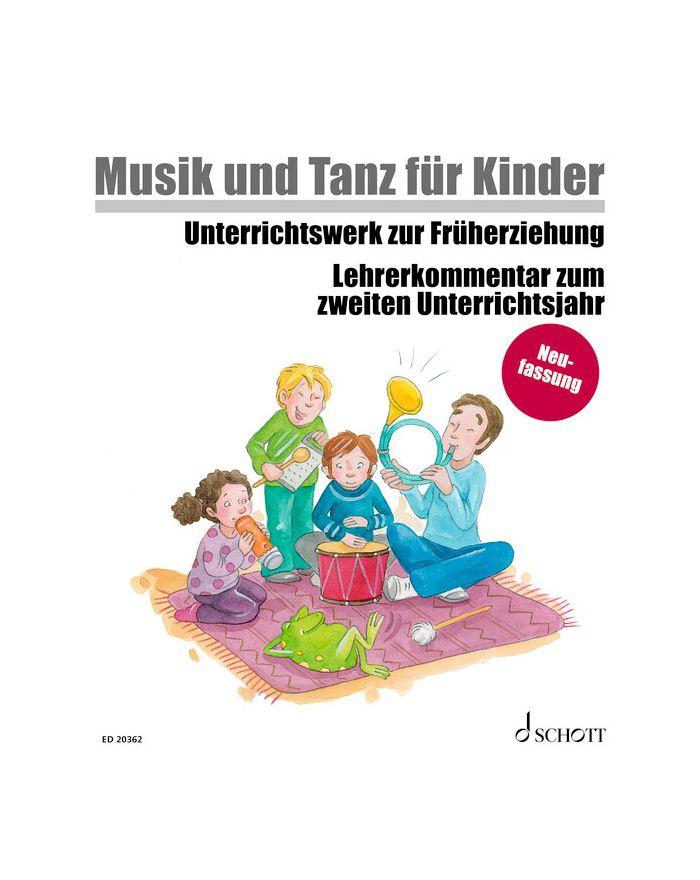 Musik und Tanz für Kinder Lehrerband für das zweite Unterrichtsjahr