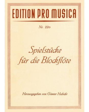 Spielstücke für die Blockflöte