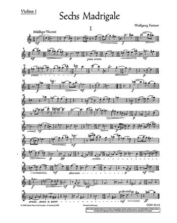 Sechs Madrigale