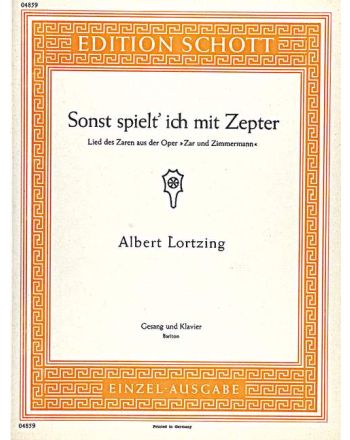 Sonst spielt' ich mit Zepter