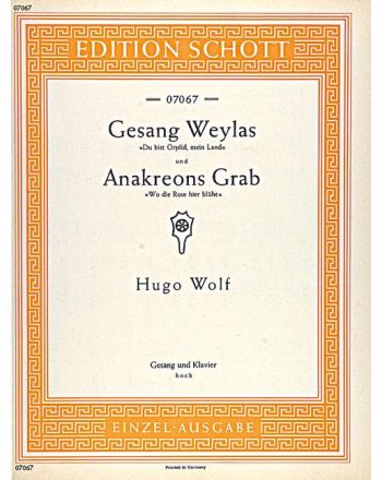 Anakreons Grab / Gesang Weylas