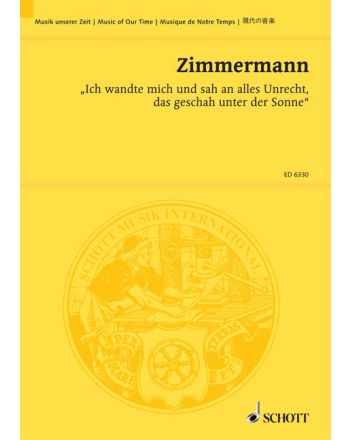 Ich wandte mich und sah an alles Unrecht, das geschah unter der Sonne