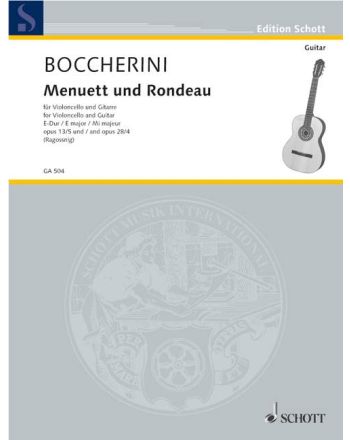 Menuett aus dem Streichquintett E-Dur und Rondeau aus dem Streichquintett C major