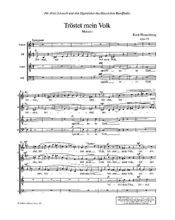 Tröstet mein Volk