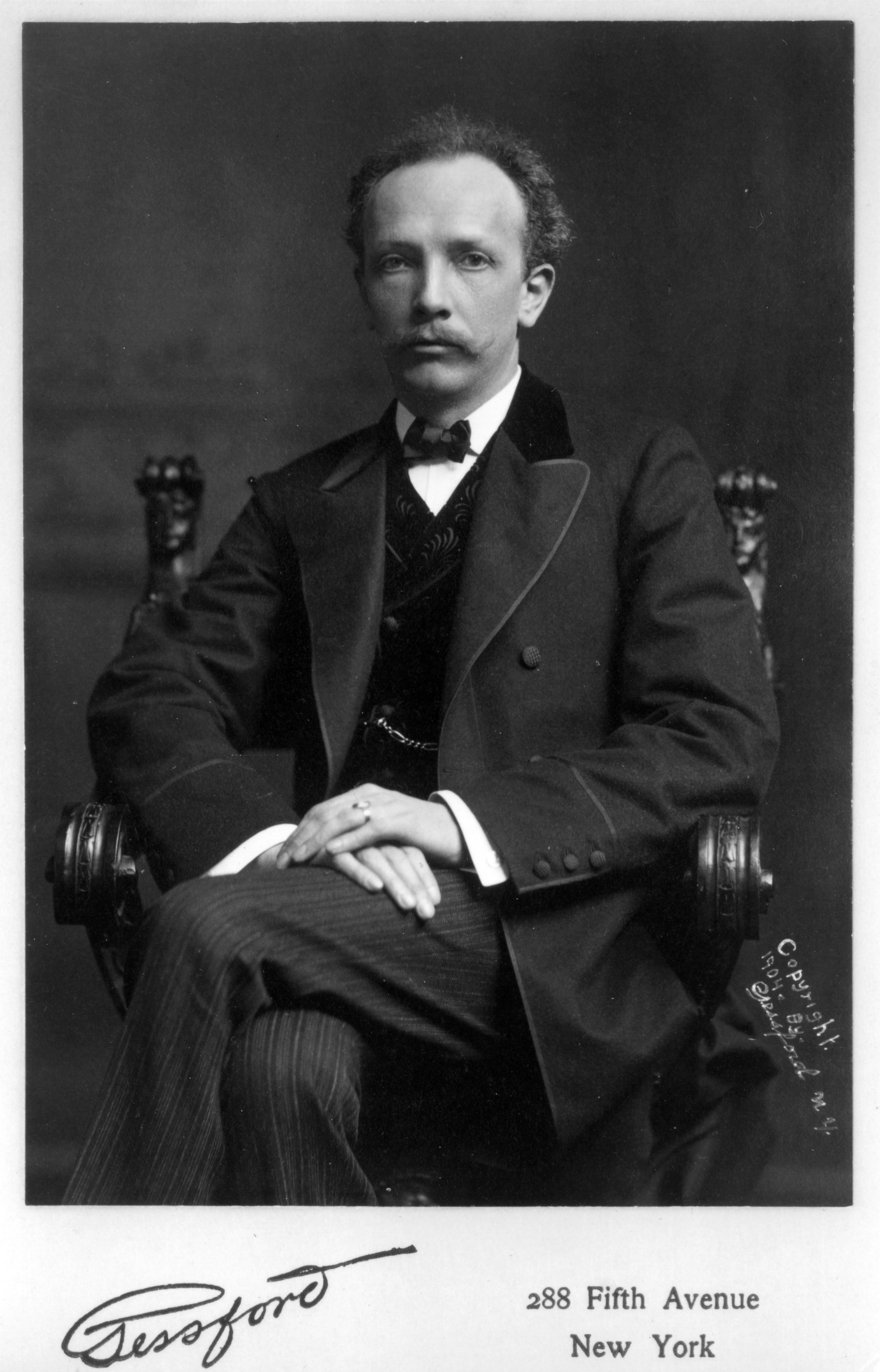 Richard Strauss in New York, 1904 · Foto: Gessford