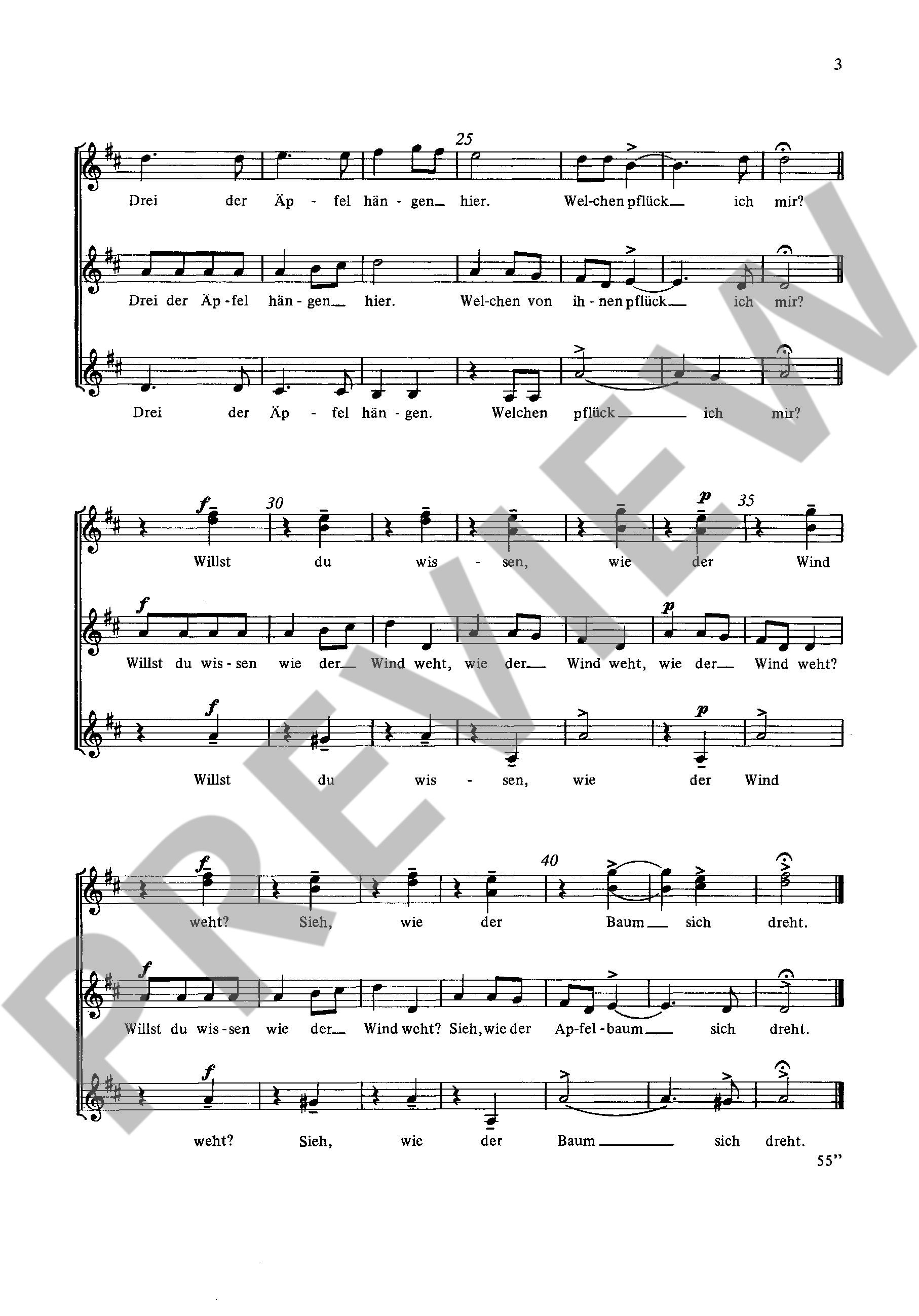 Sample 2 : Poos, Heinrich : Alalá, Liederkreis nach spanischen Volksweisen - female choir (SSAA) - Schott Digi