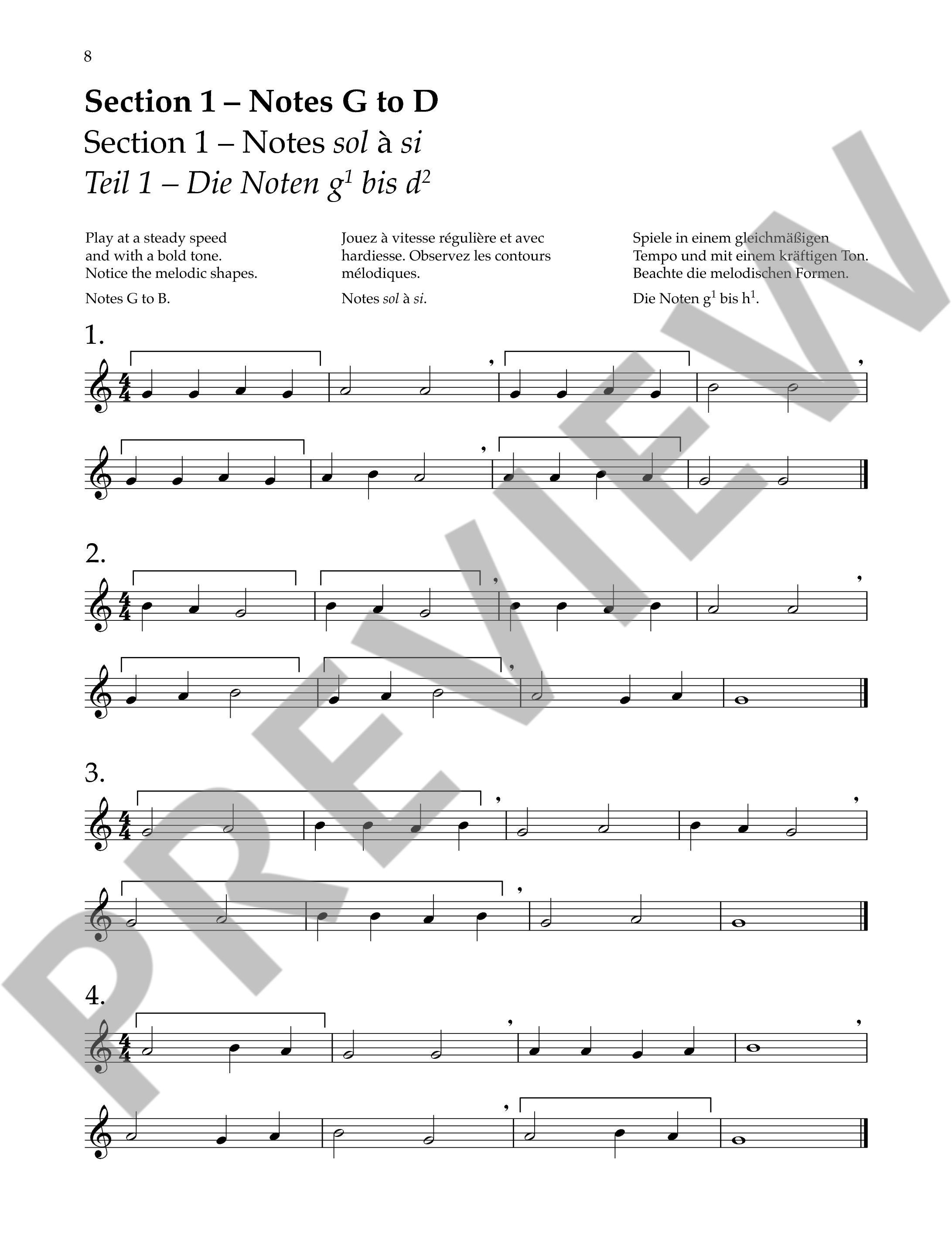 Saxophone Sight-Reading 1