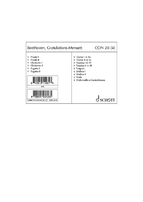 Gratulations-Menuett
