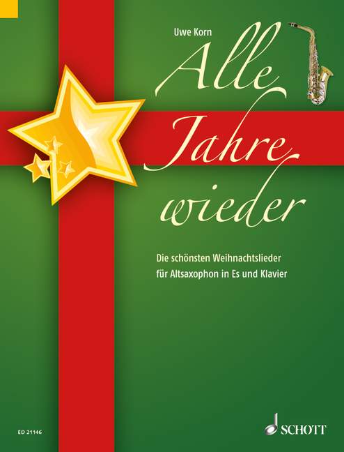 Bernard, Felix : Winter Wonderland,  - alto saxophone in Eb and piano - Schott Digital