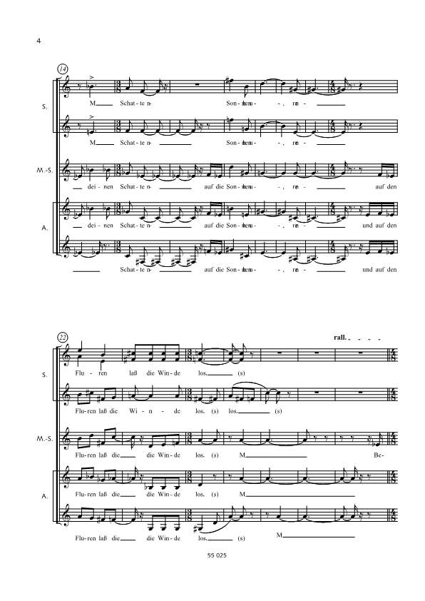 Sample 2 : Eötvös, Peter : Herbsttag, for girl's choir (SSMezAA) a cappella - girl's choir (SSMezAA) a cappel