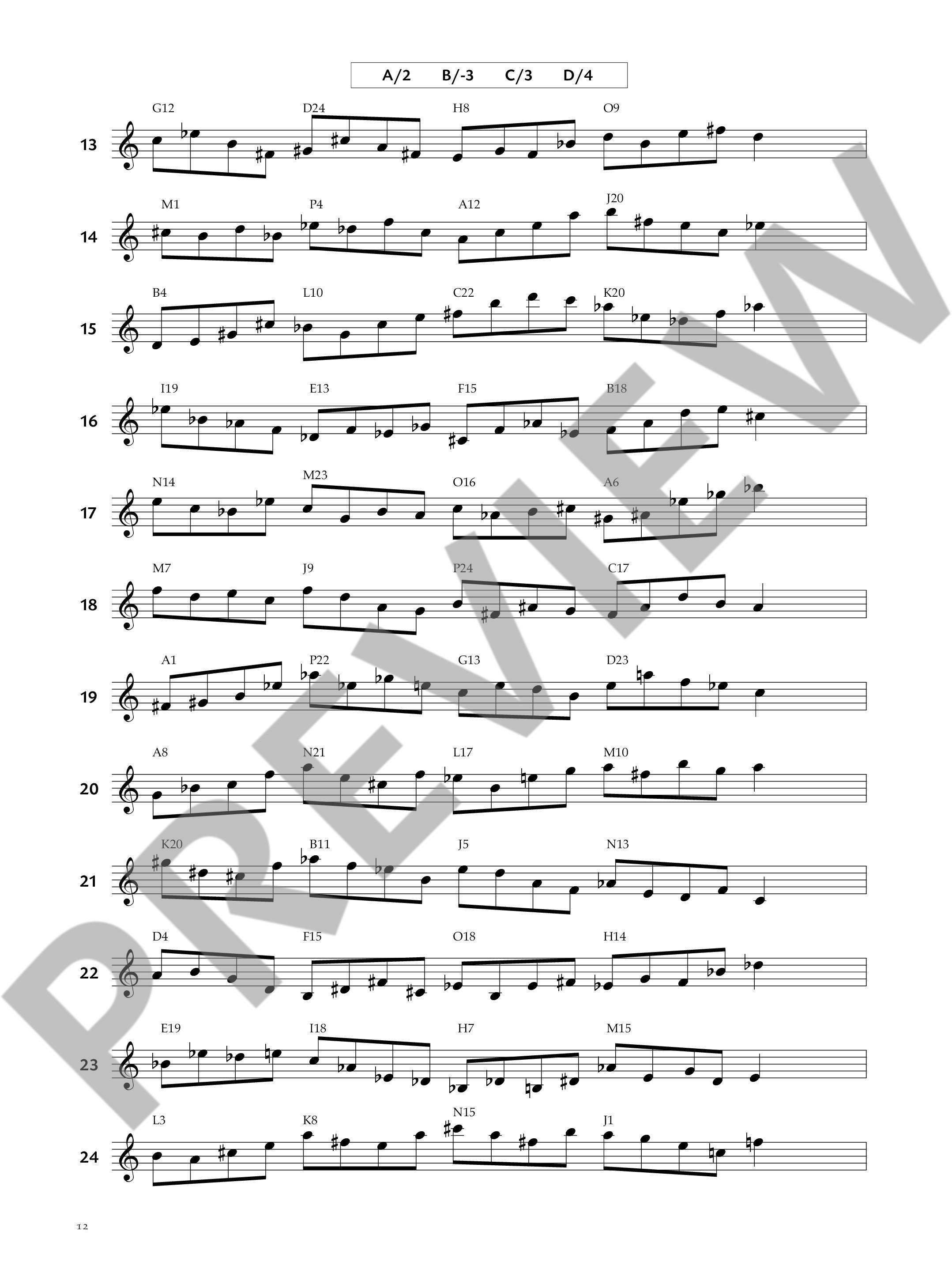 Sample 4 : Thesaurus of Intervallic Melodies,  - melody instruments - Schott Digital