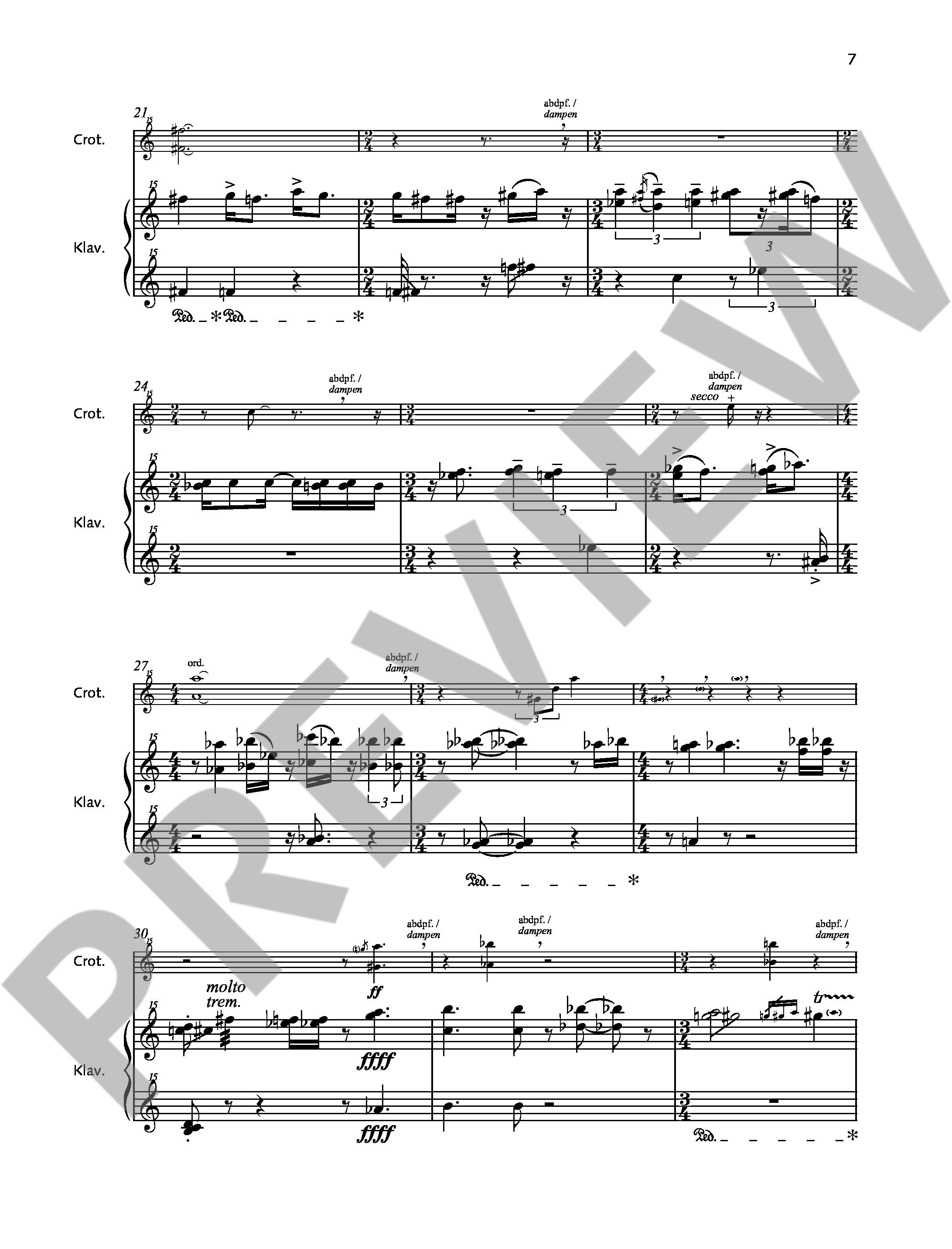 Sample 3 : Widmann, Jörg : Wandrers Nachtlied, für Sopran und fünf Instrumente - soprano and 5 instruments -
