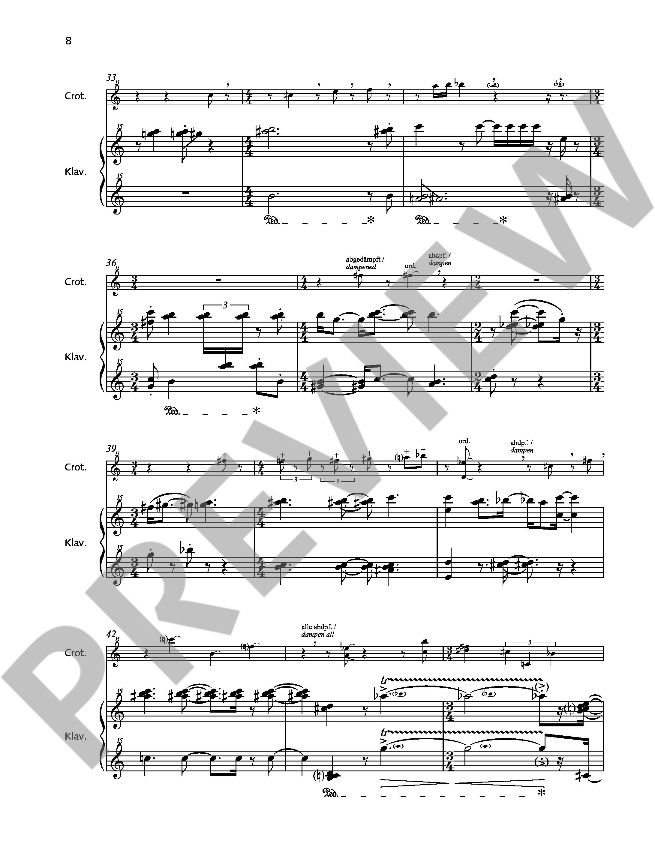 Sample 4 : Widmann, Jörg : Wandrers Nachtlied, für Sopran und fünf Instrumente - soprano and 5 instruments -