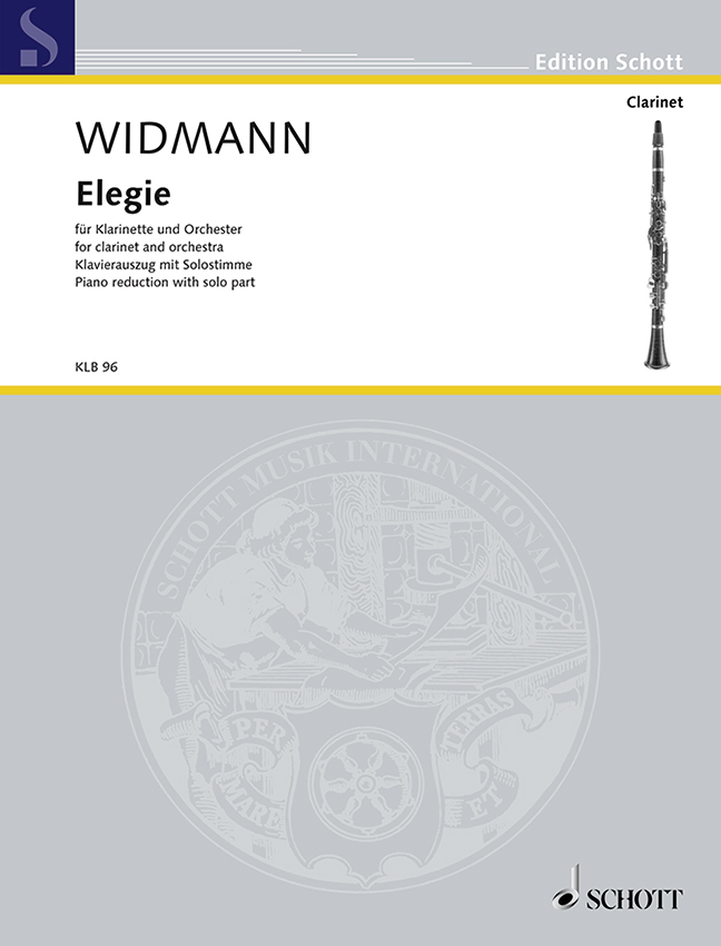 Widmann, Jörg : Elegy, for clarinet and orchestra - clarinet in A and orchestra - Schott Digital