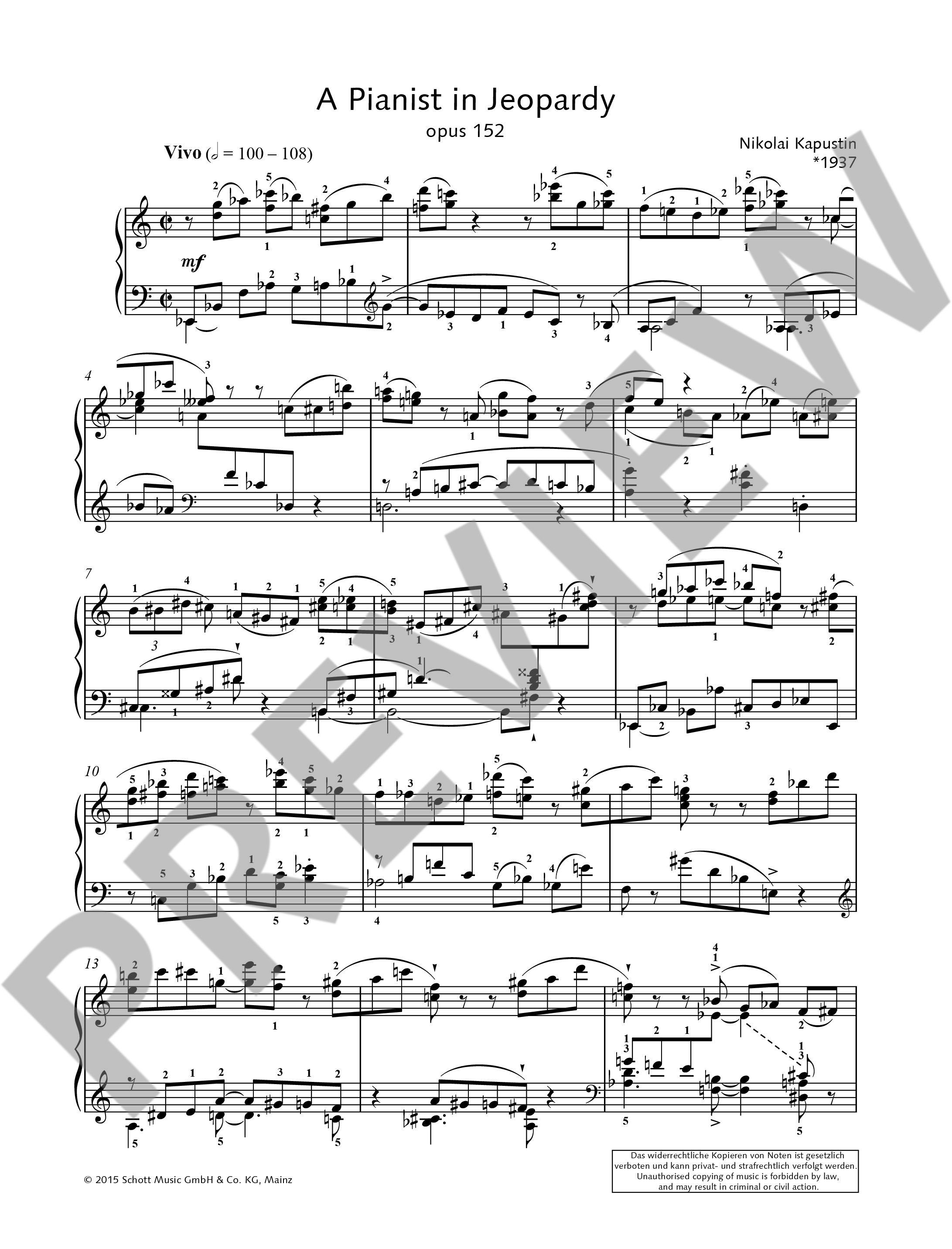 A Pianist in Jeopardy