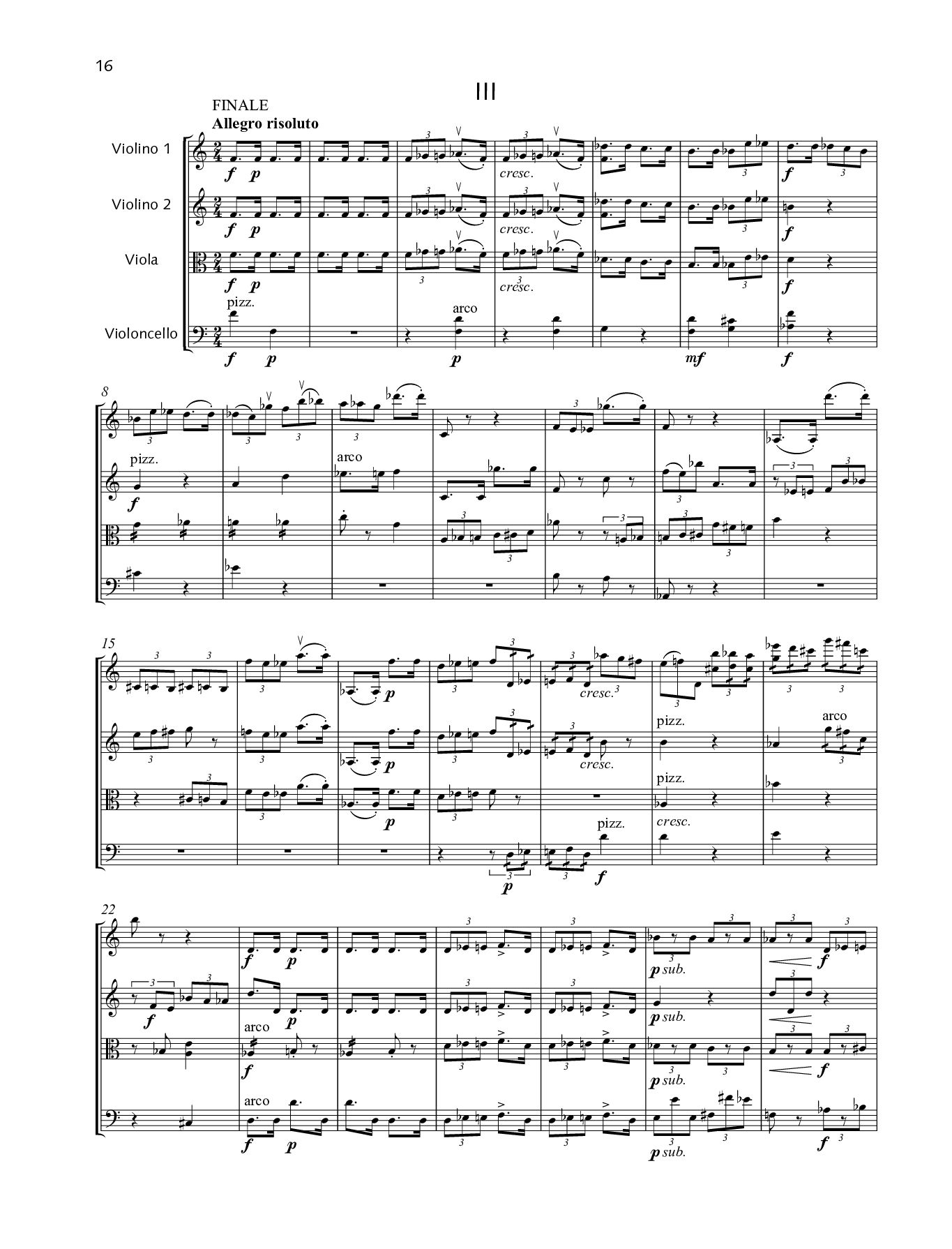String quartet no. 4