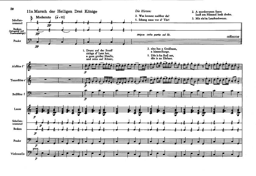 Sample 2 : Keetman, Gunild / Orff, Carl : The Christmas Story, Orff-Schulwerk - children's choir (SMezA) with s