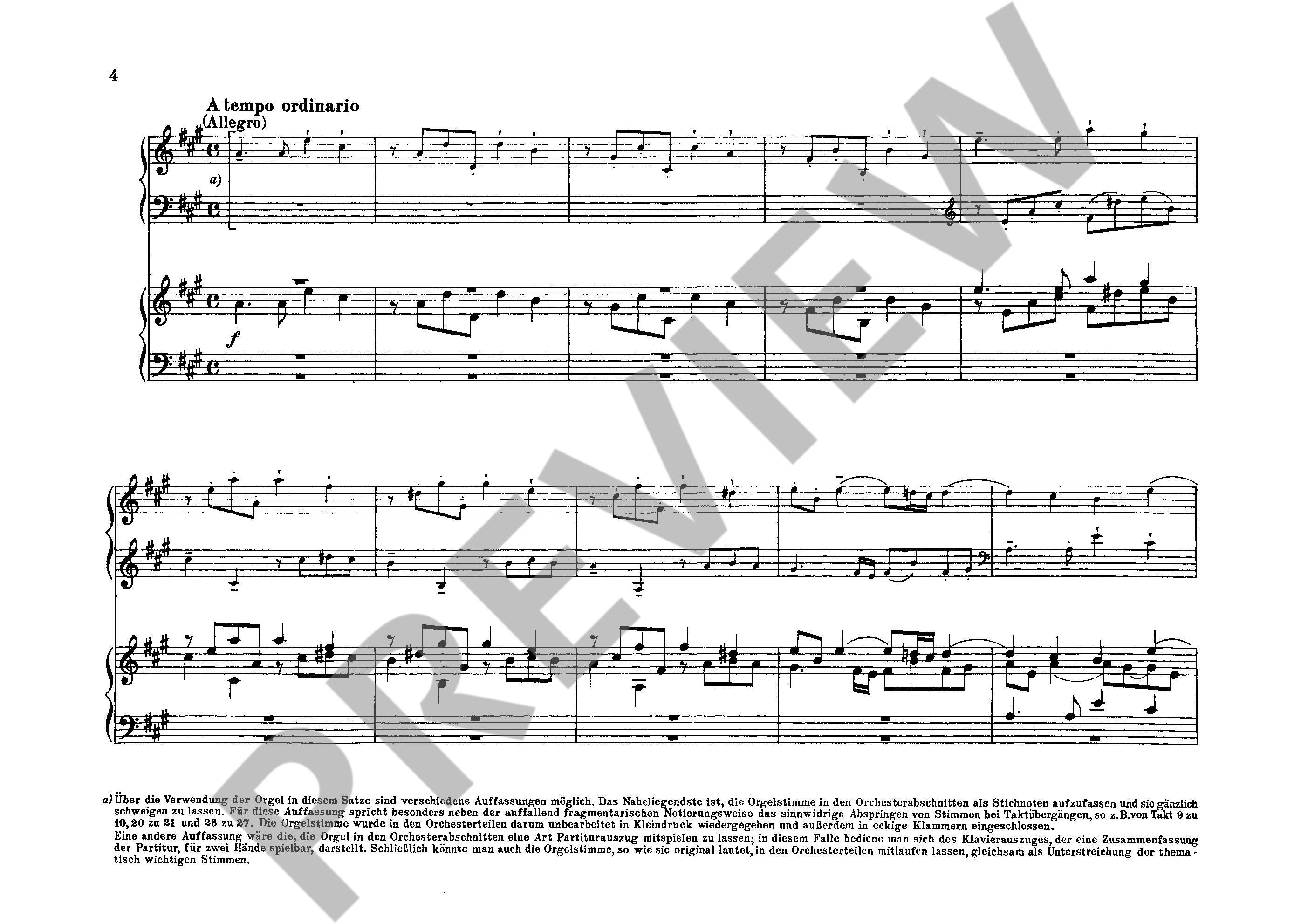 Organ Concerto No. 8 A Major
