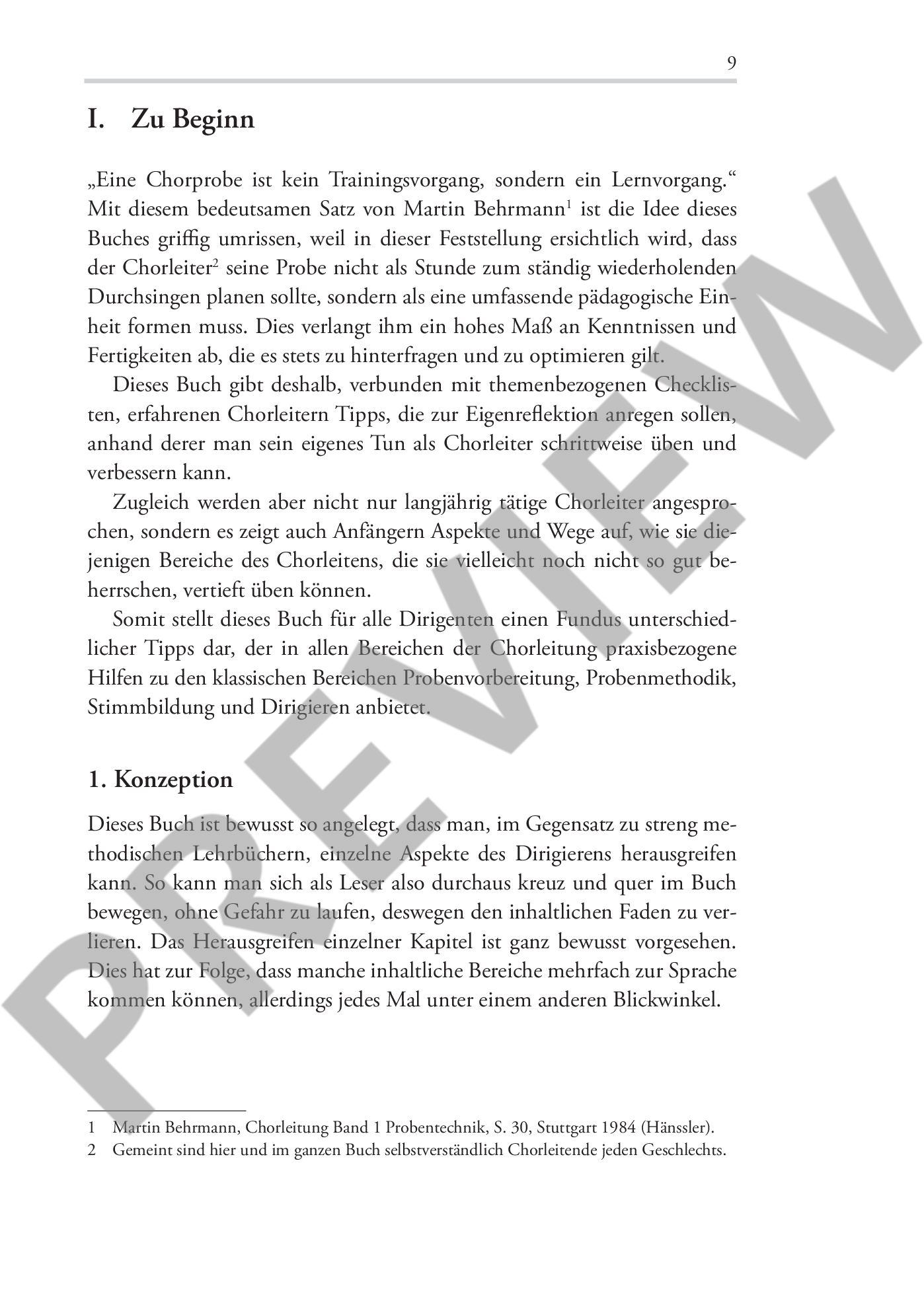 Chorleitung konkret