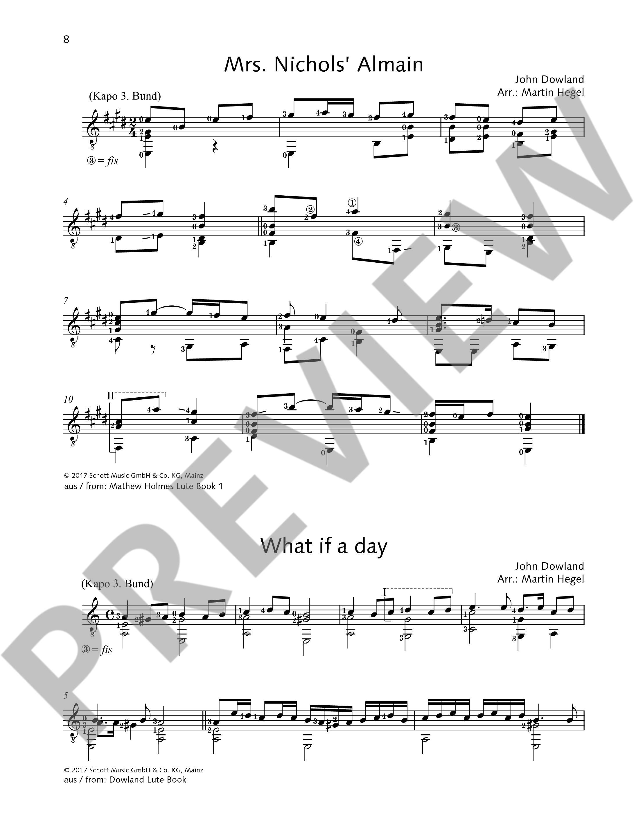 Dowland for Guitar
