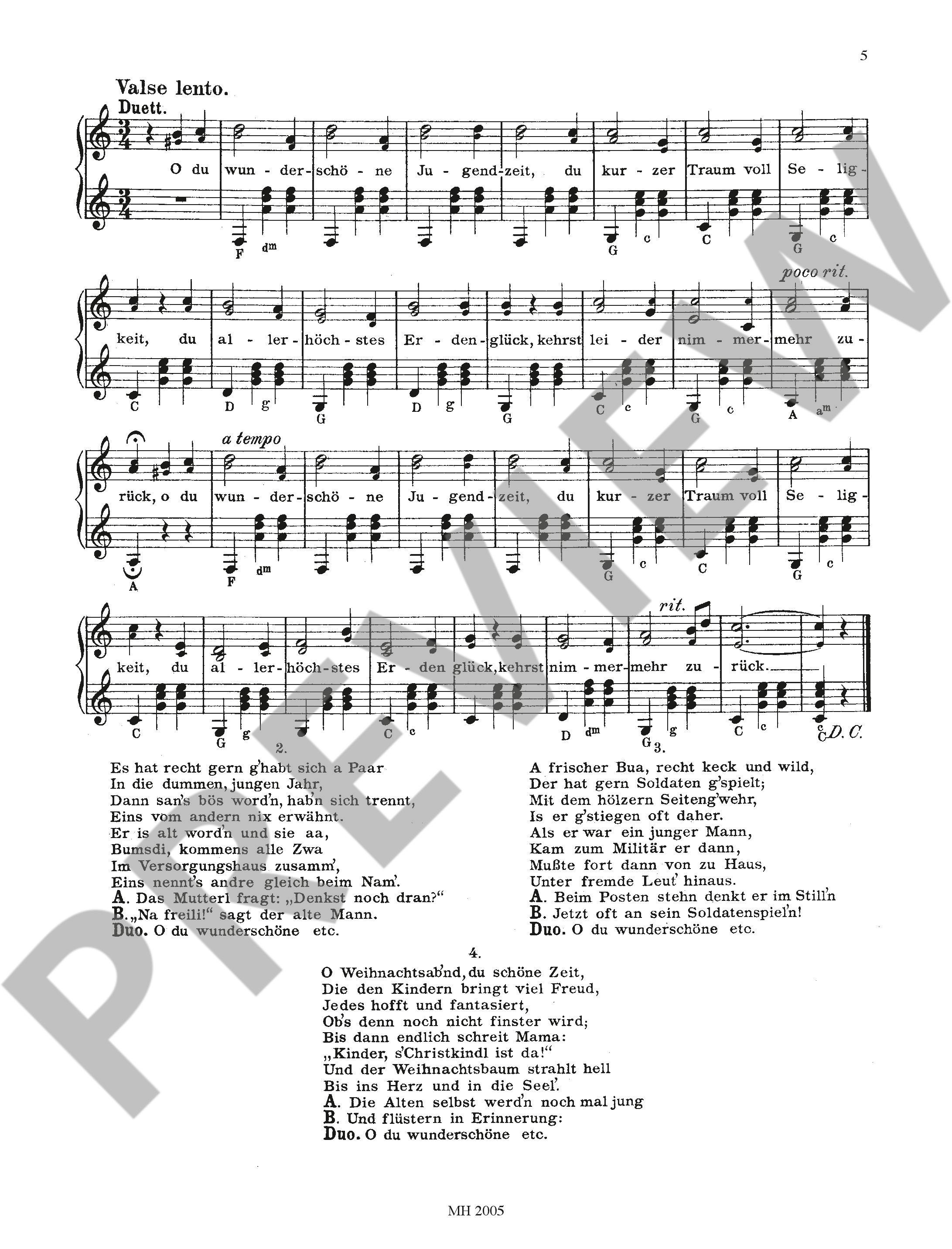 Sample 1 : Real Bavarian, folk songs, original "Schnadahüpf'l" (dance) and landler - zither - Schott Digital