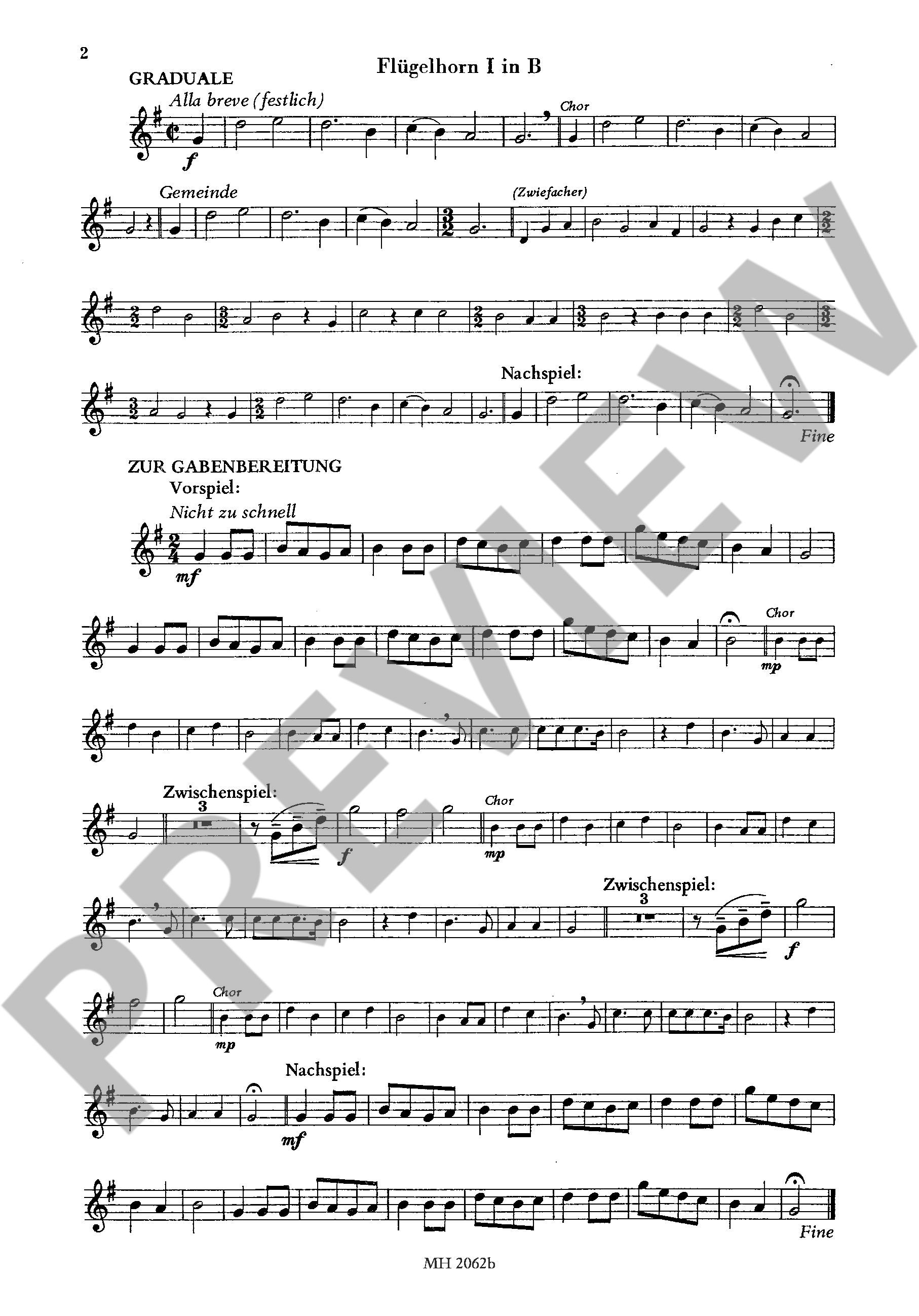 Sample 4 : Thoma, Annette : Die Kleine Messe, Worte und Weisen von Annette Thoma - mixed choir and wind instrum