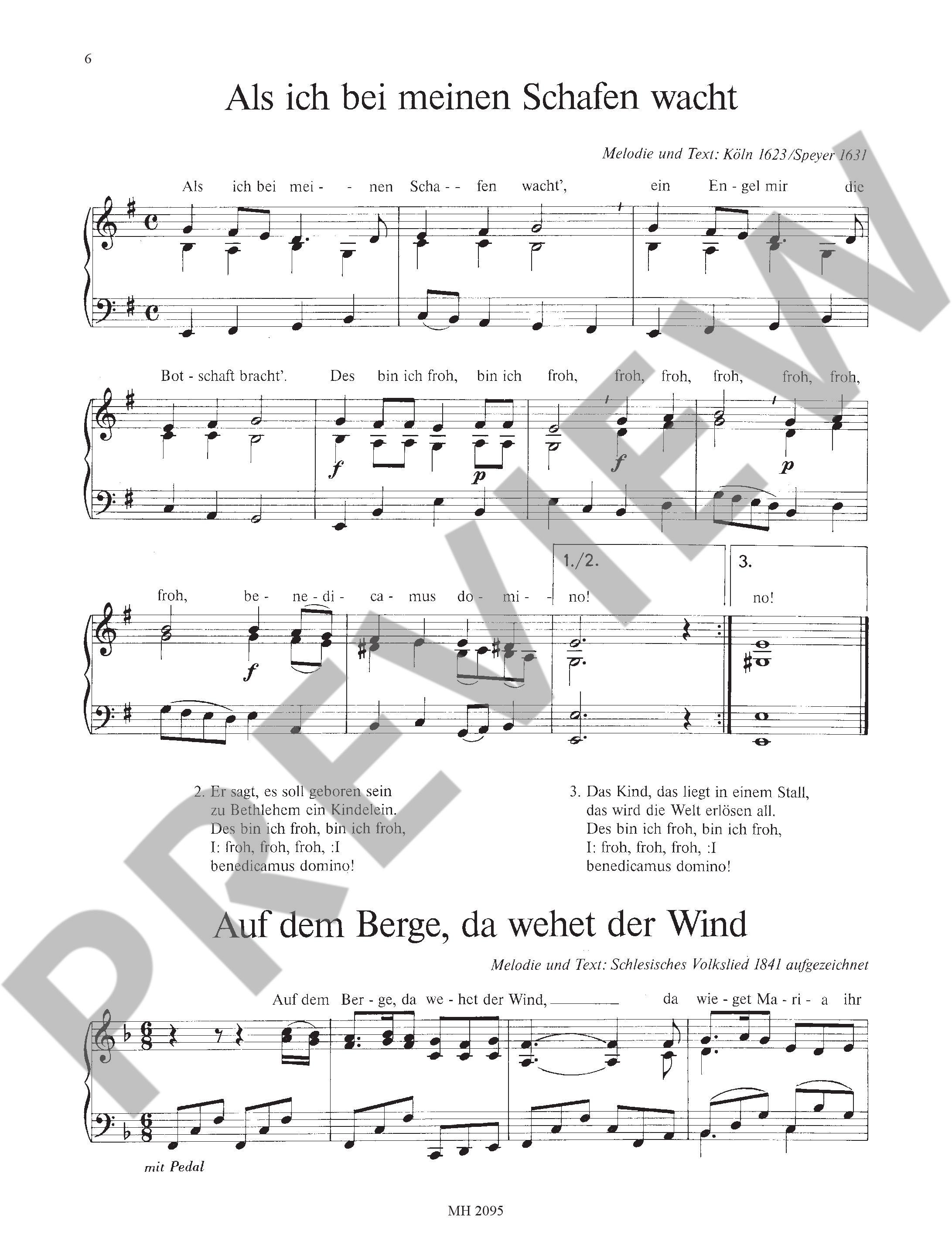 Sample 3 : Christmas Carols, The most beautiful Christmas Carols are set in easy-to-sing tones - various option