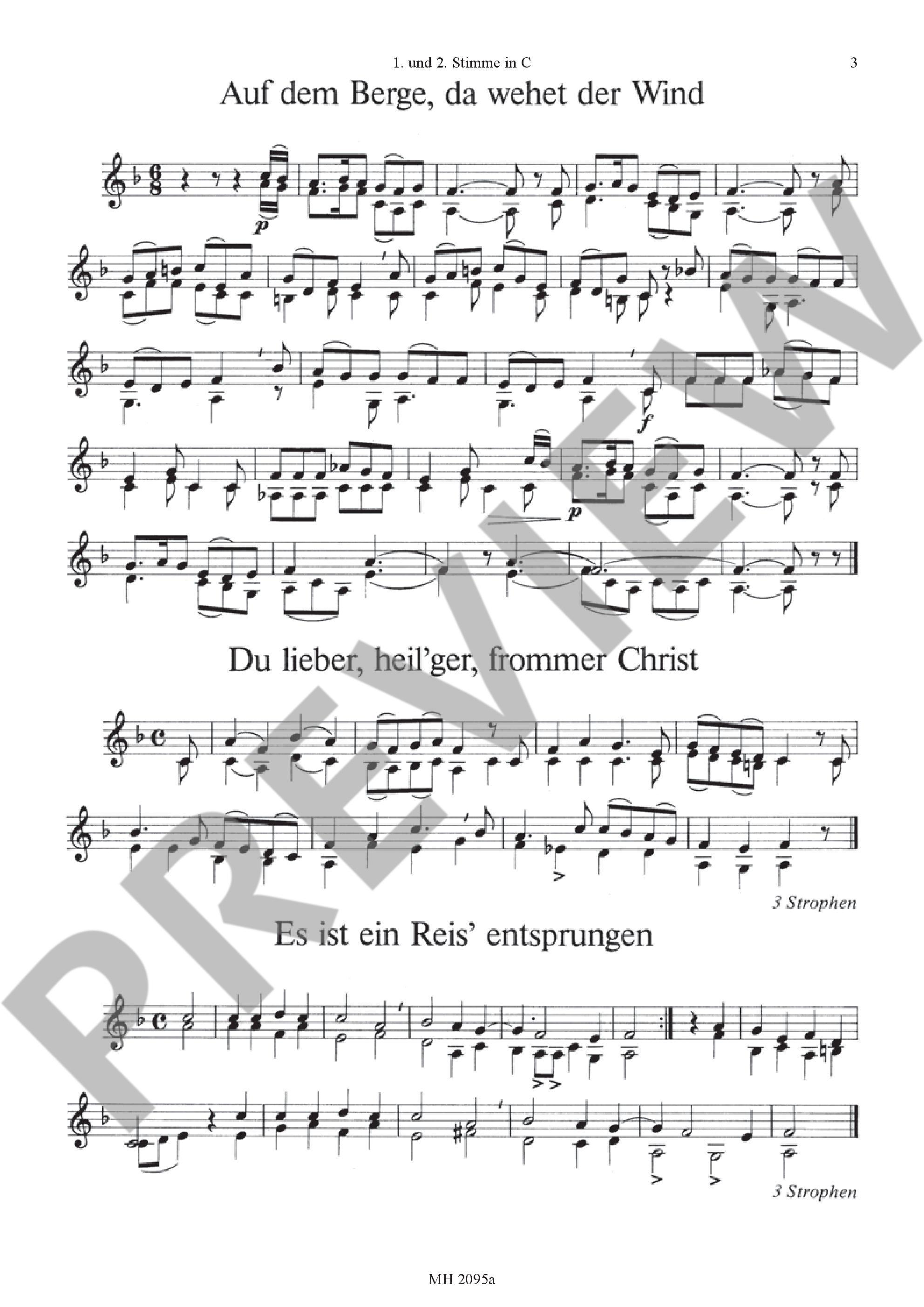 Sample 2 : Christmas Carols, The most beautiful Christmas Carols are set in easy-to-sing tones - various option