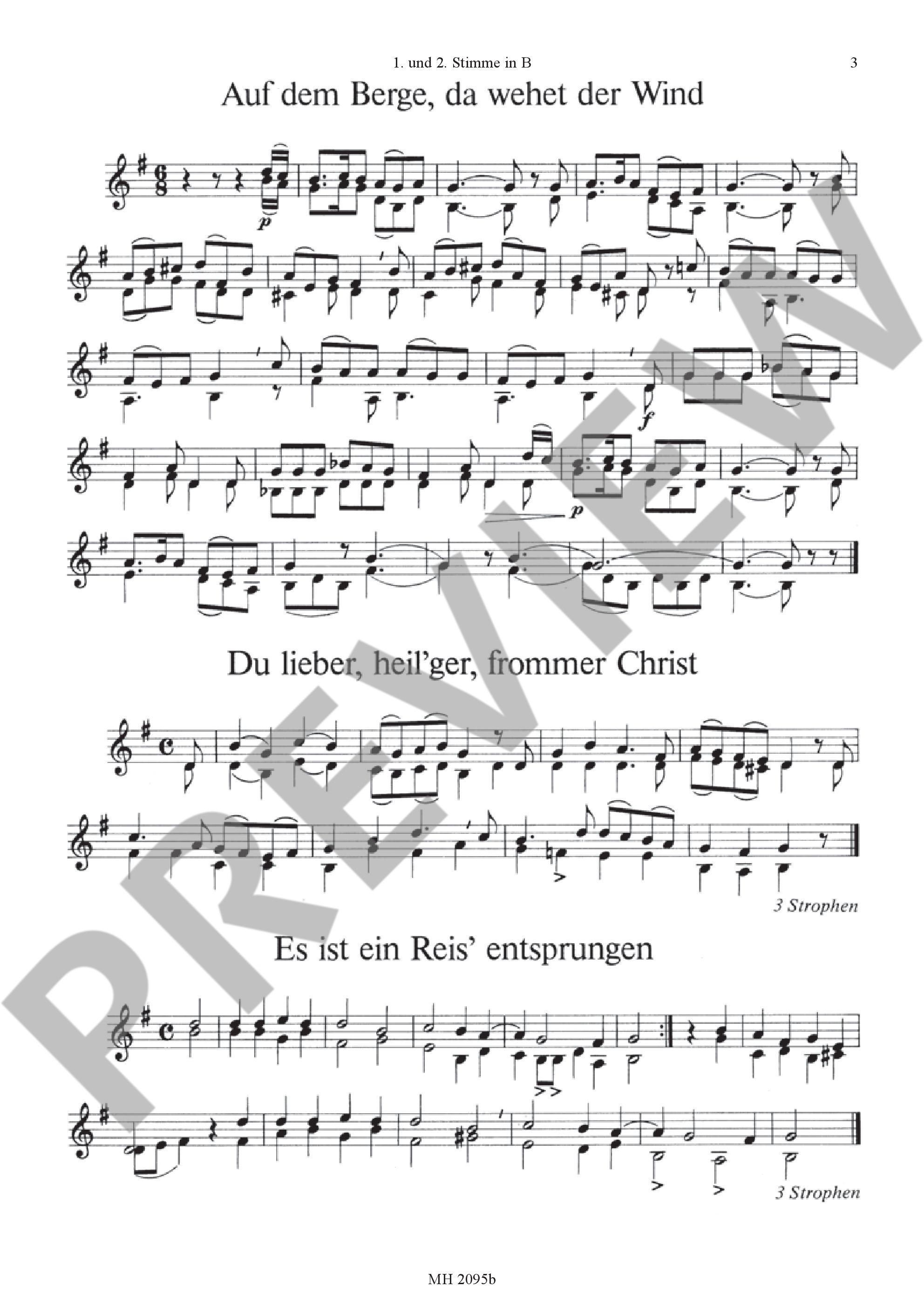 Sample 2 : Christmas Carols, The most beautiful Christmas Carols are set in easy-to-sing tones - various option