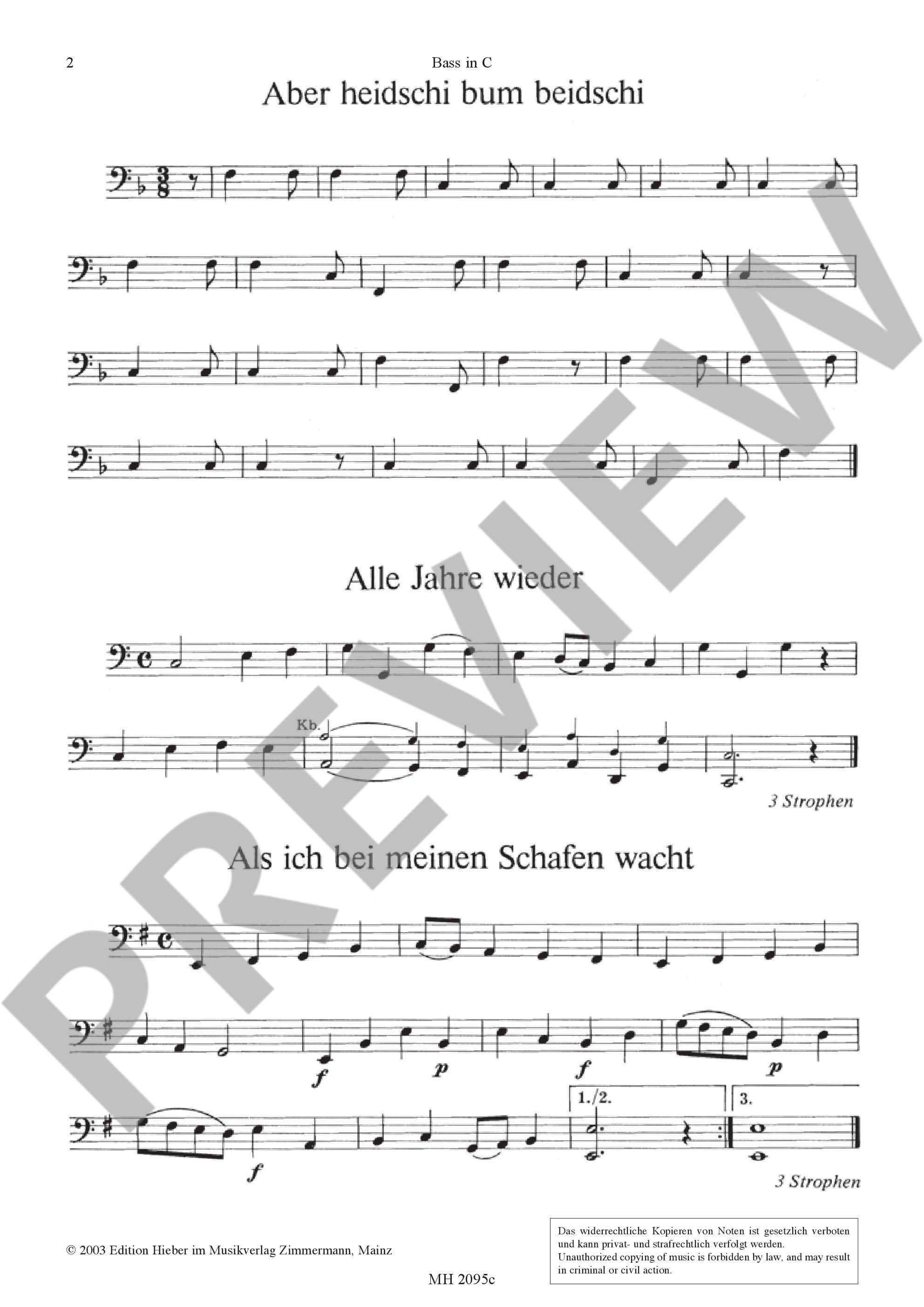 Sample 1 : Christmas Carols, The most beautiful Christmas Carols are set in easy-to-sing tones - various option