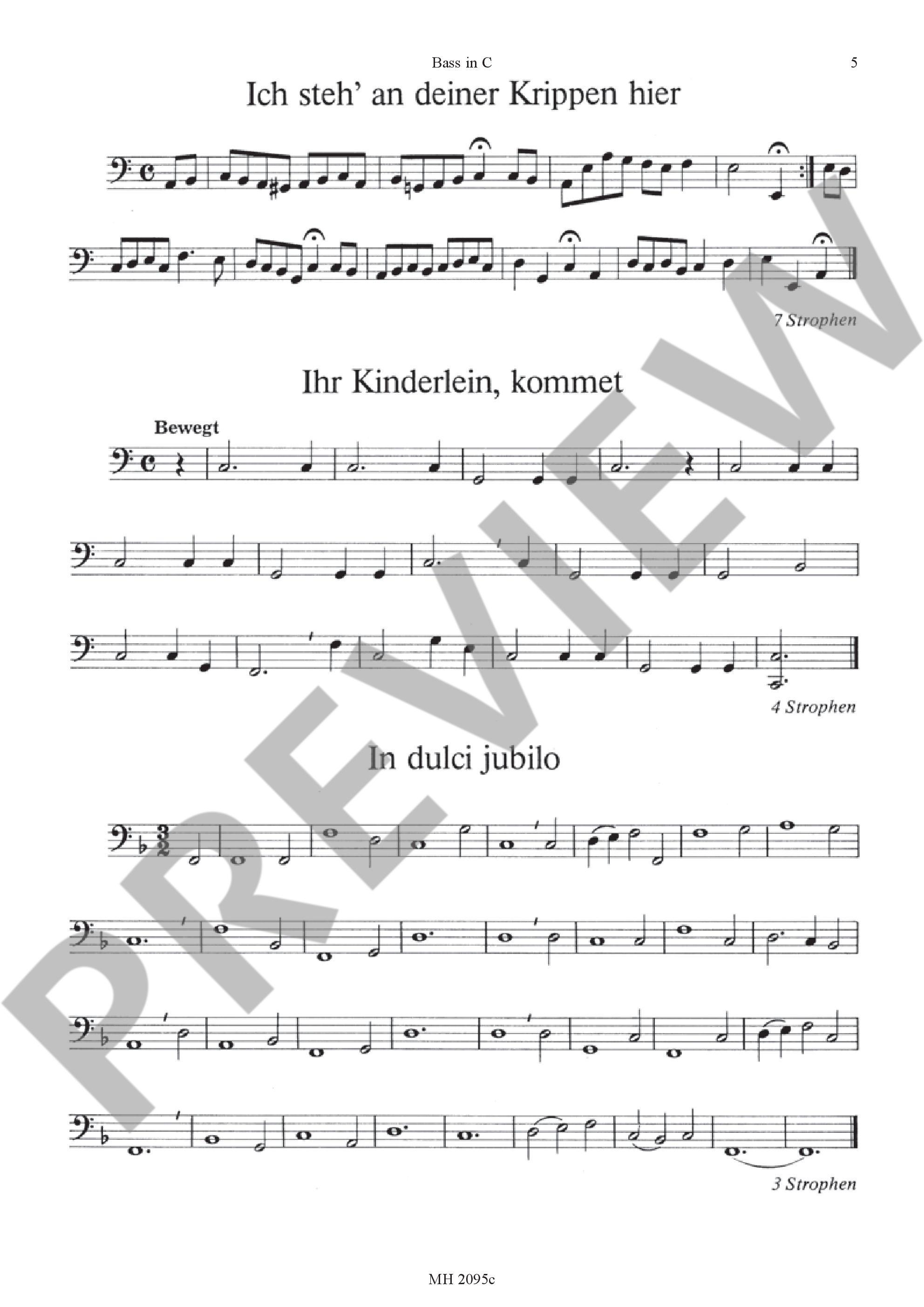 Sample 4 : Christmas Carols, The most beautiful Christmas Carols are set in easy-to-sing tones - various option
