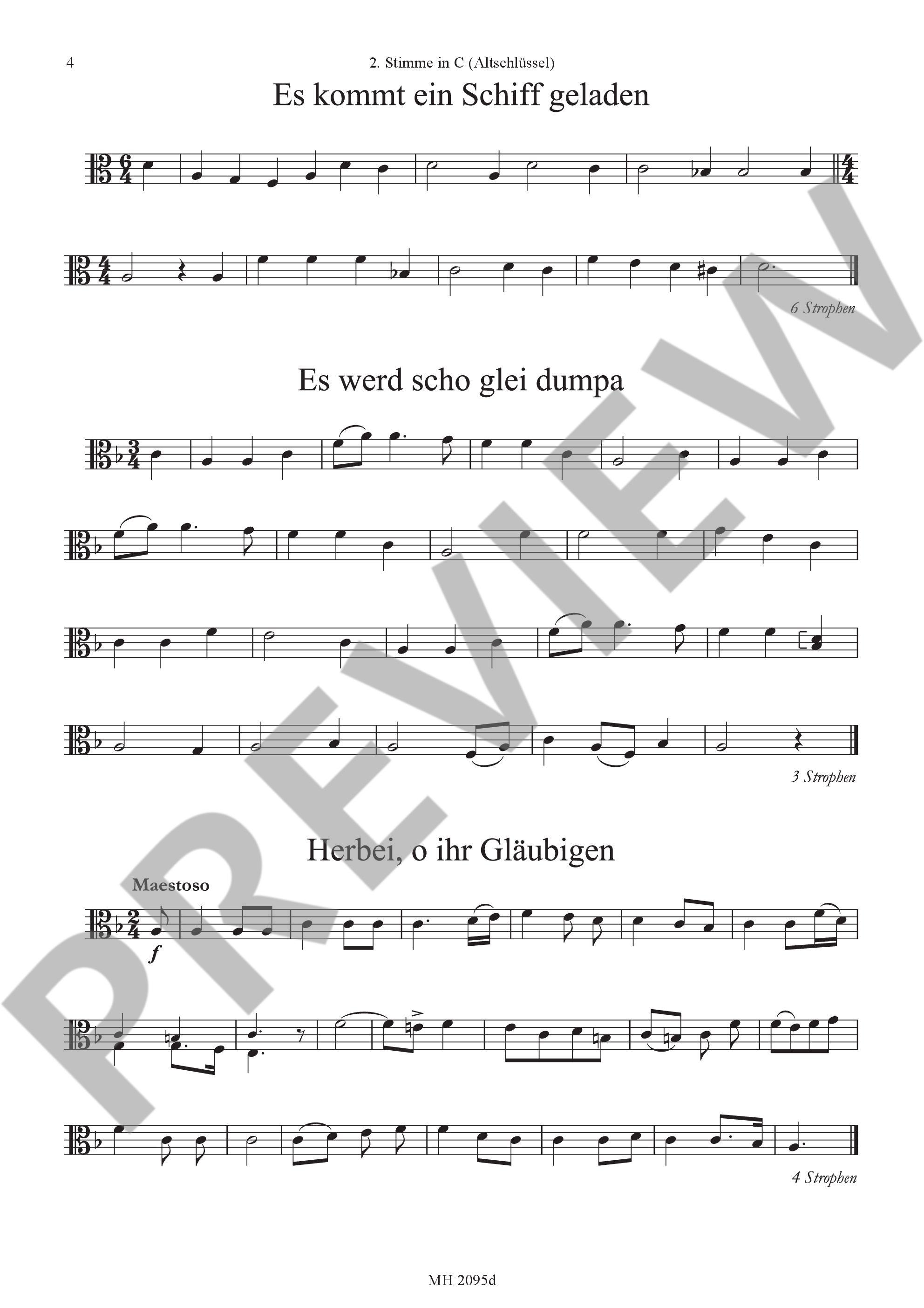 Sample 3 : Christmas Carols, The most beautiful Christmas Carols are set in easy-to-sing tones - various option