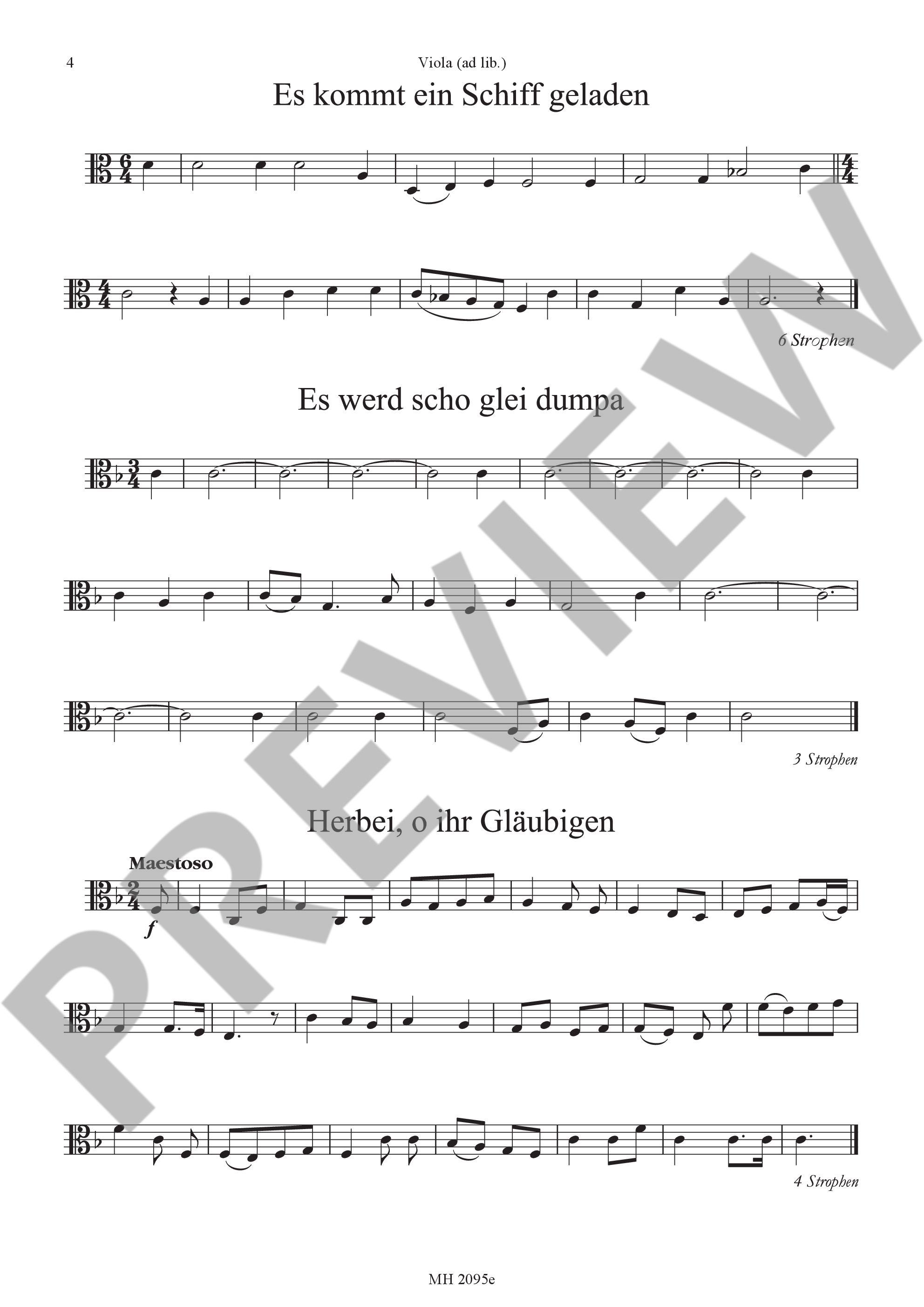 Sample 3 : Christmas Carols, The most beautiful Christmas Carols are set in easy-to-sing tones - various option