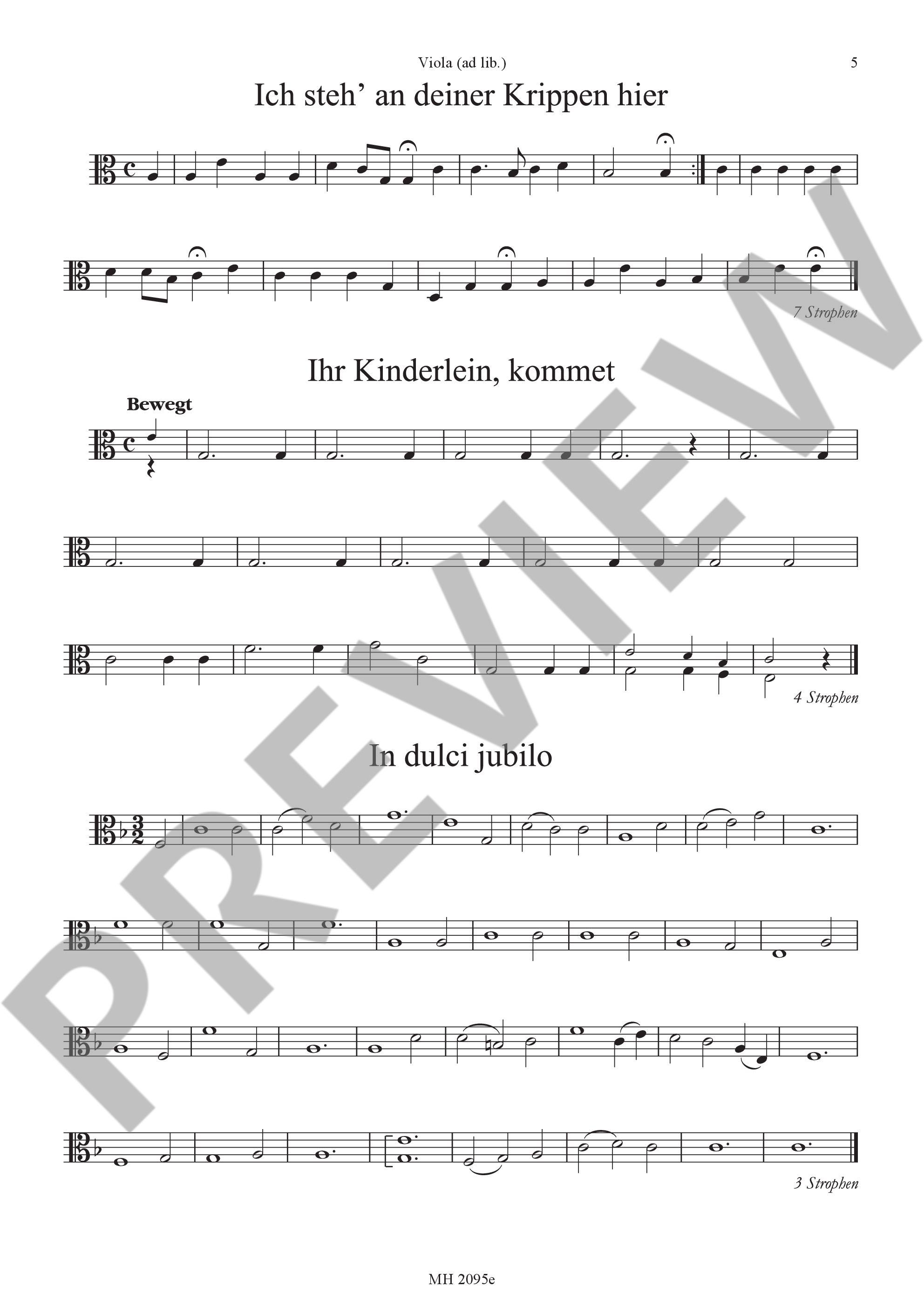 Sample 4 : Christmas Carols, The most beautiful Christmas Carols are set in easy-to-sing tones - various option
