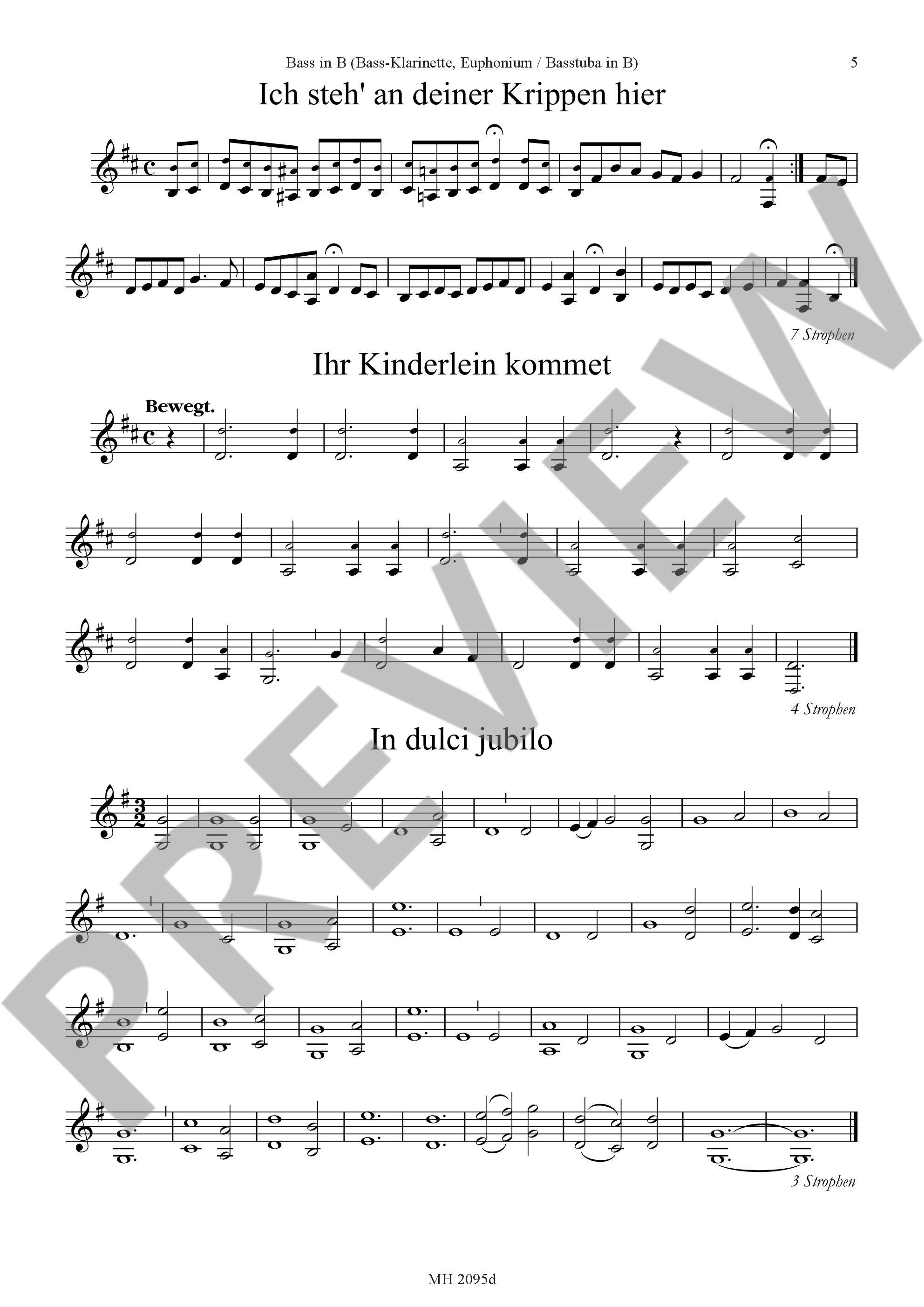 Sample 4 : Christmas carols, The most beautiful Christmas Carols are set in easy-to-sing tones - various option