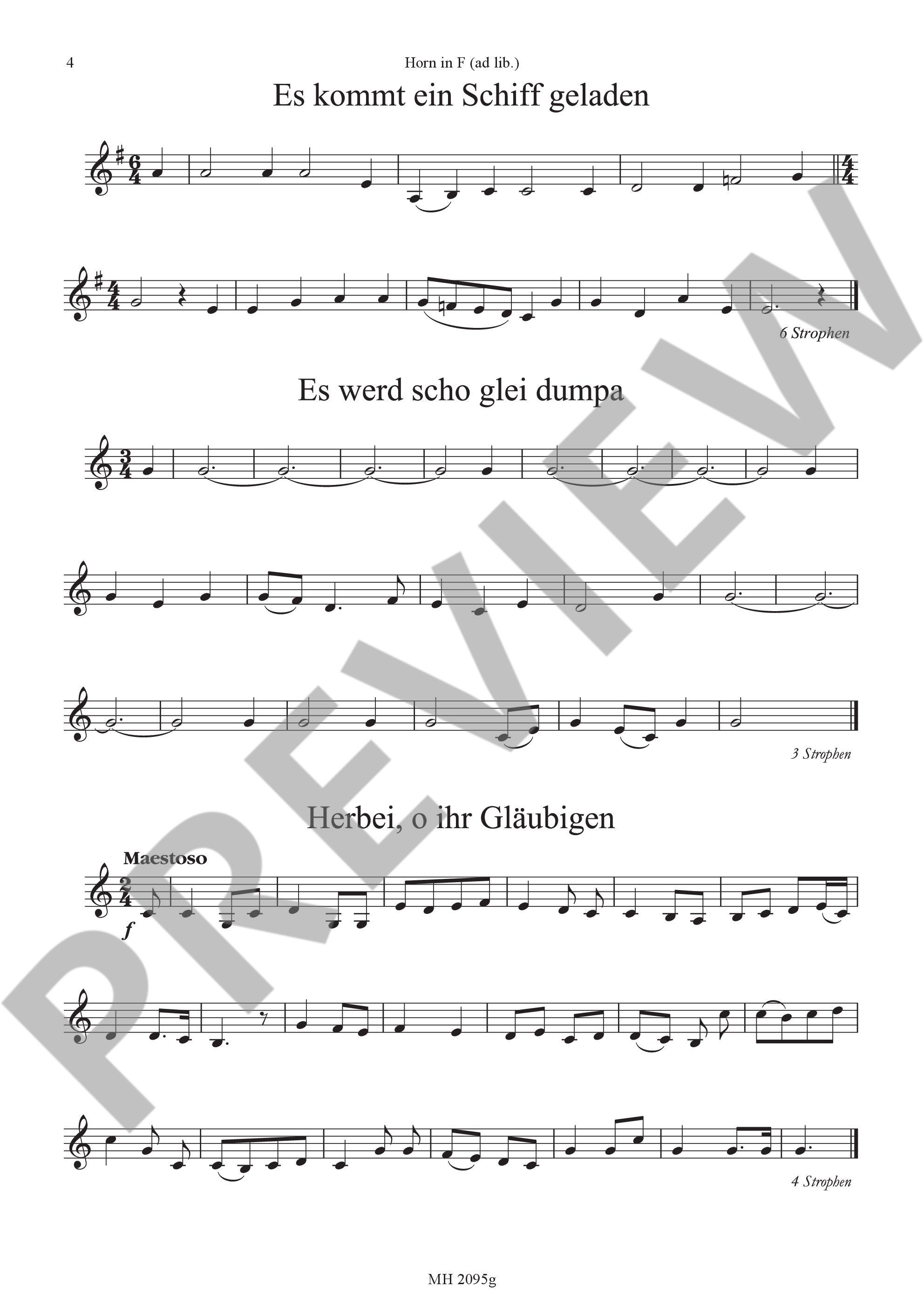 Sample 3 : Christmas Carols, The most beautiful Christmas Carols are set in easy-to-sing tones - various option