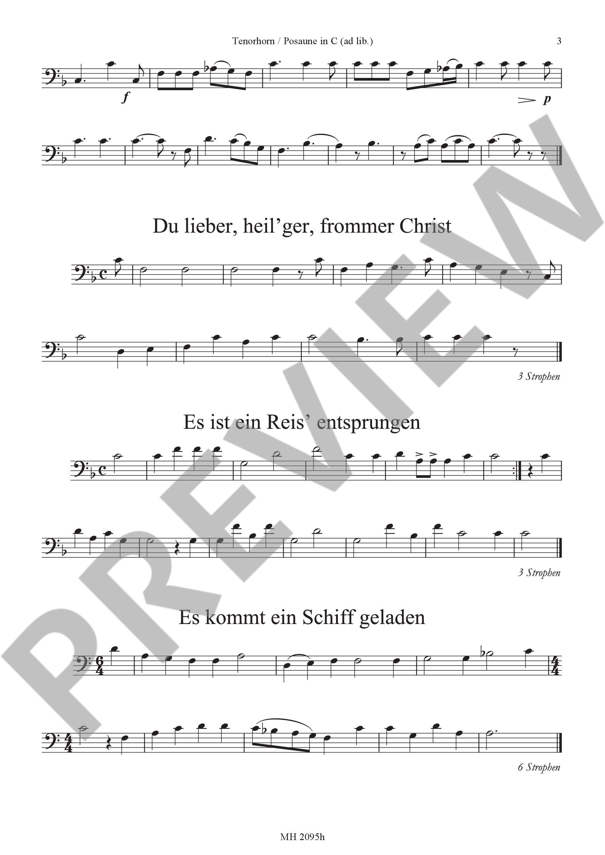 Sample 2 : Christmas Carols, The most beautiful Christmas Carols are set in easy-to-sing tones - various option
