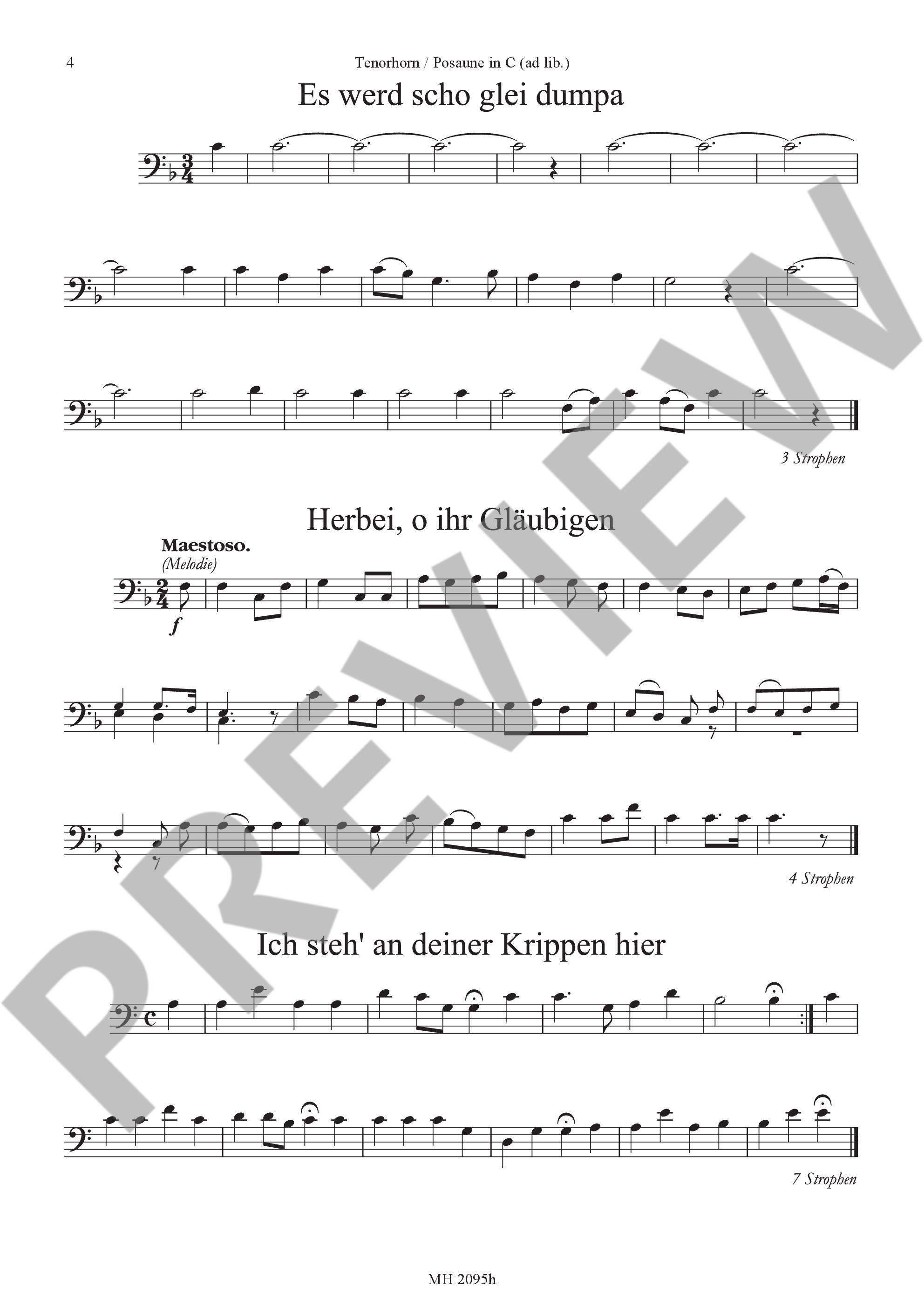 Sample 3 : Christmas Carols, The most beautiful Christmas Carols are set in easy-to-sing tones - various option