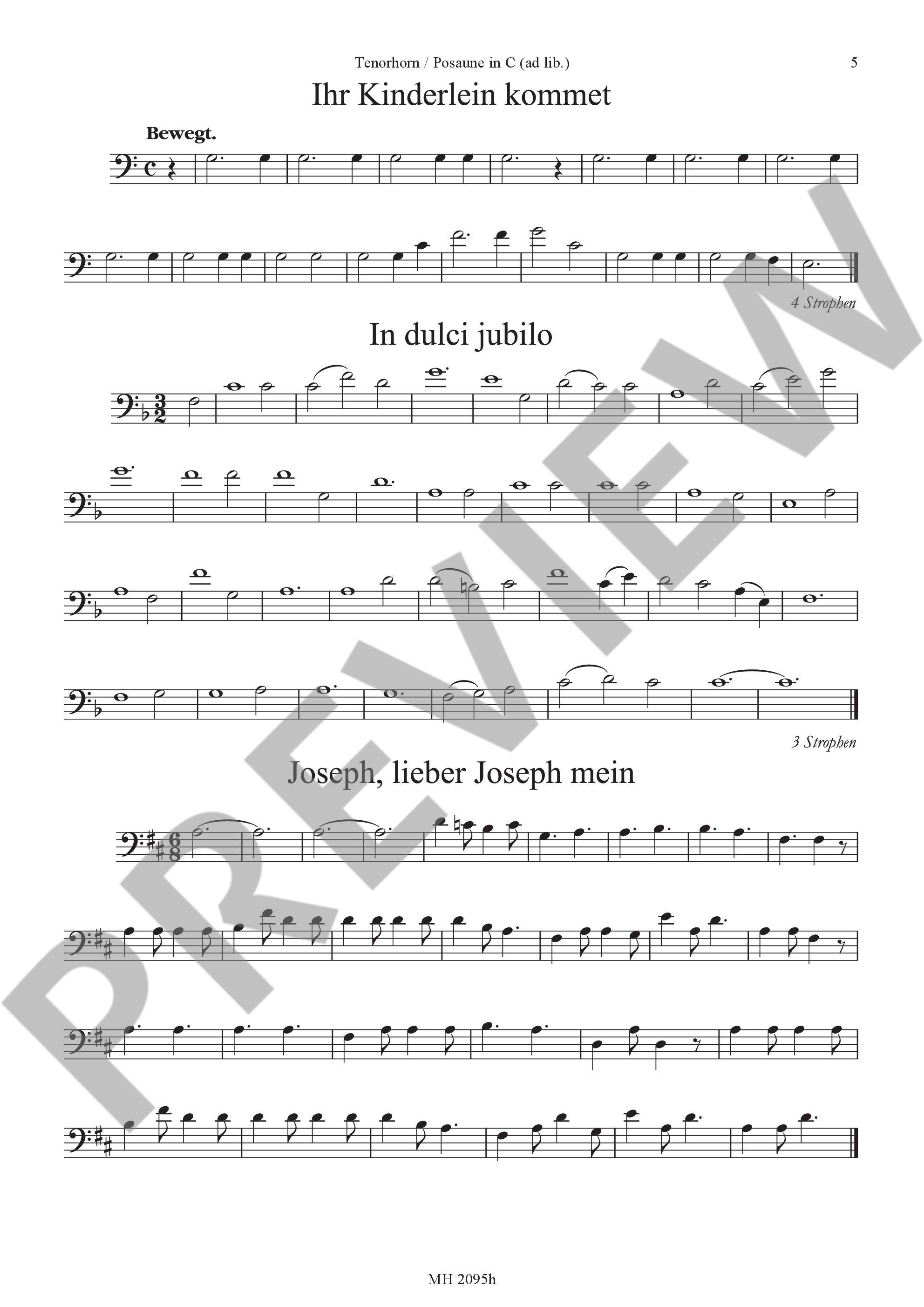 Sample 4 : Christmas Carols, The most beautiful Christmas Carols are set in easy-to-sing tones - various option