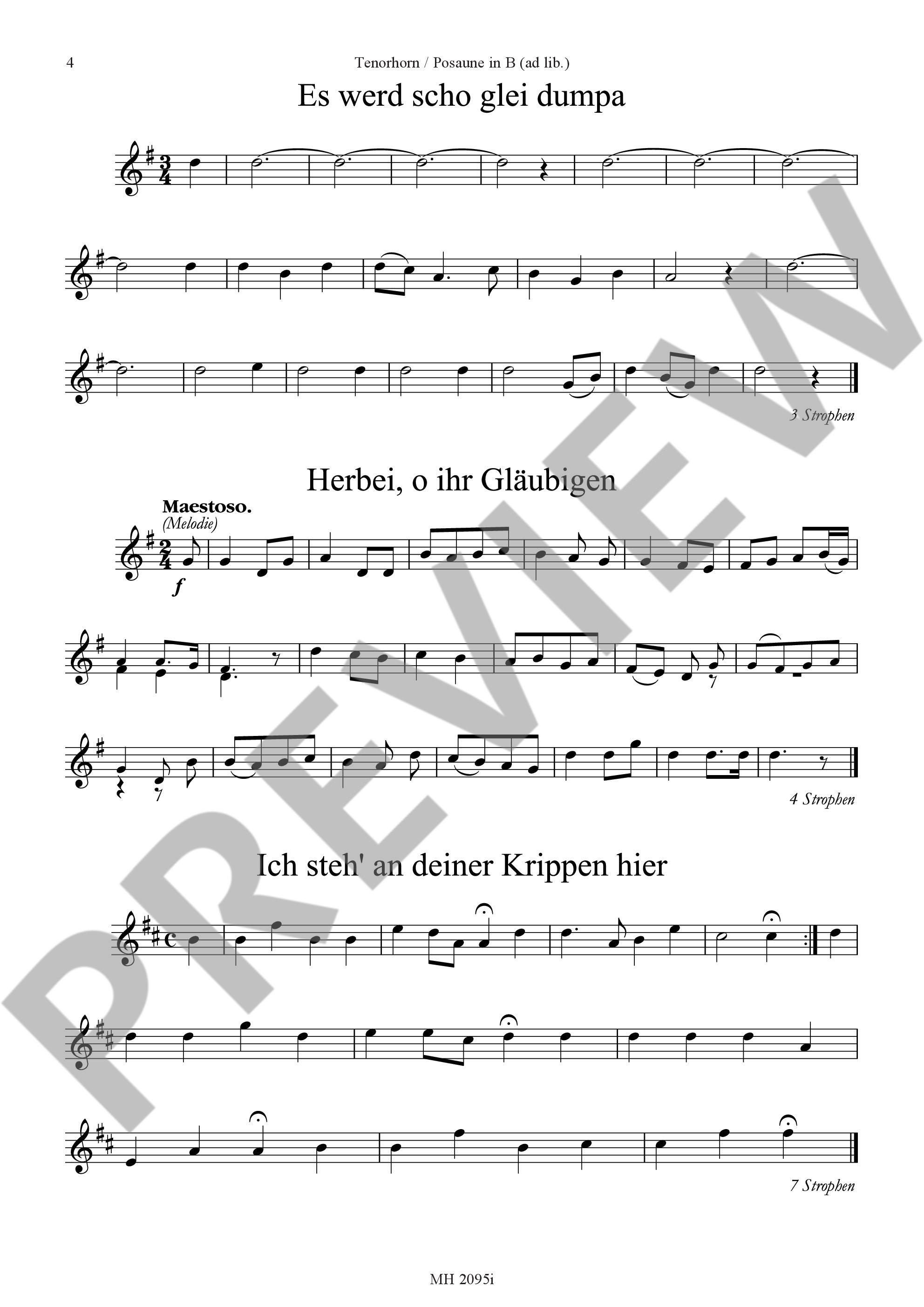 Sample 1 : Christmas Carols, The most beautiful Christmas Carols are set in easy-to-sing tones - various option