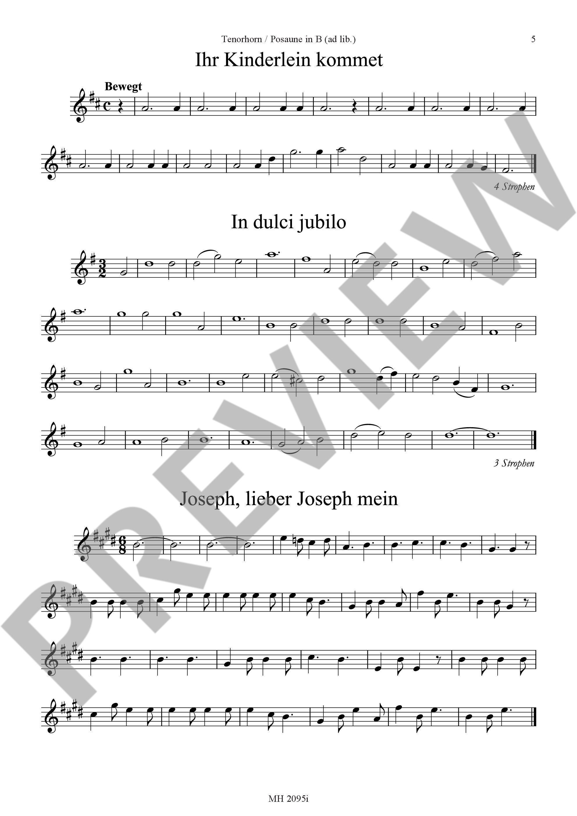 Sample 2 : Christmas Carols, The most beautiful Christmas Carols are set in easy-to-sing tones - various option