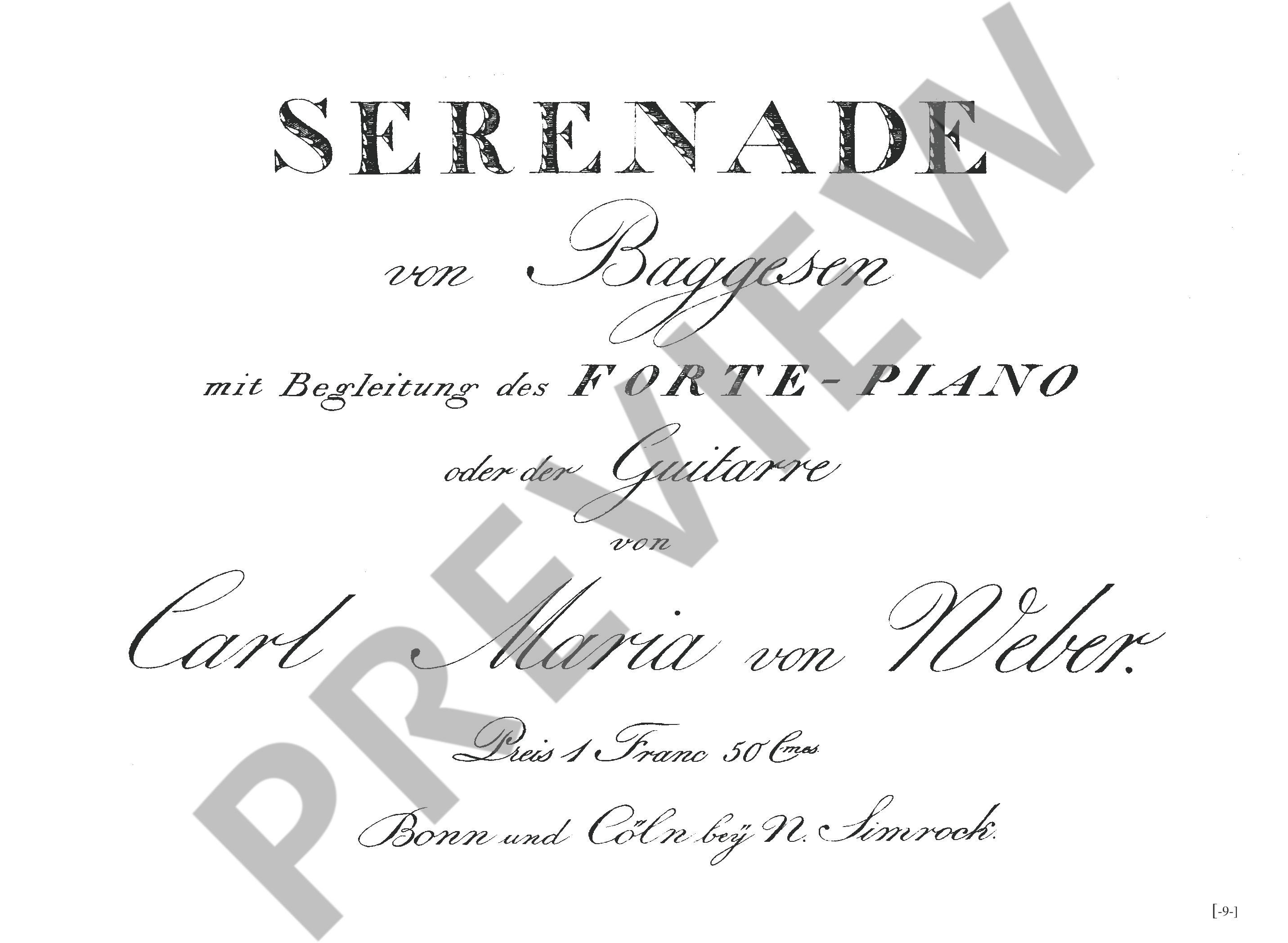 19th Century Songs