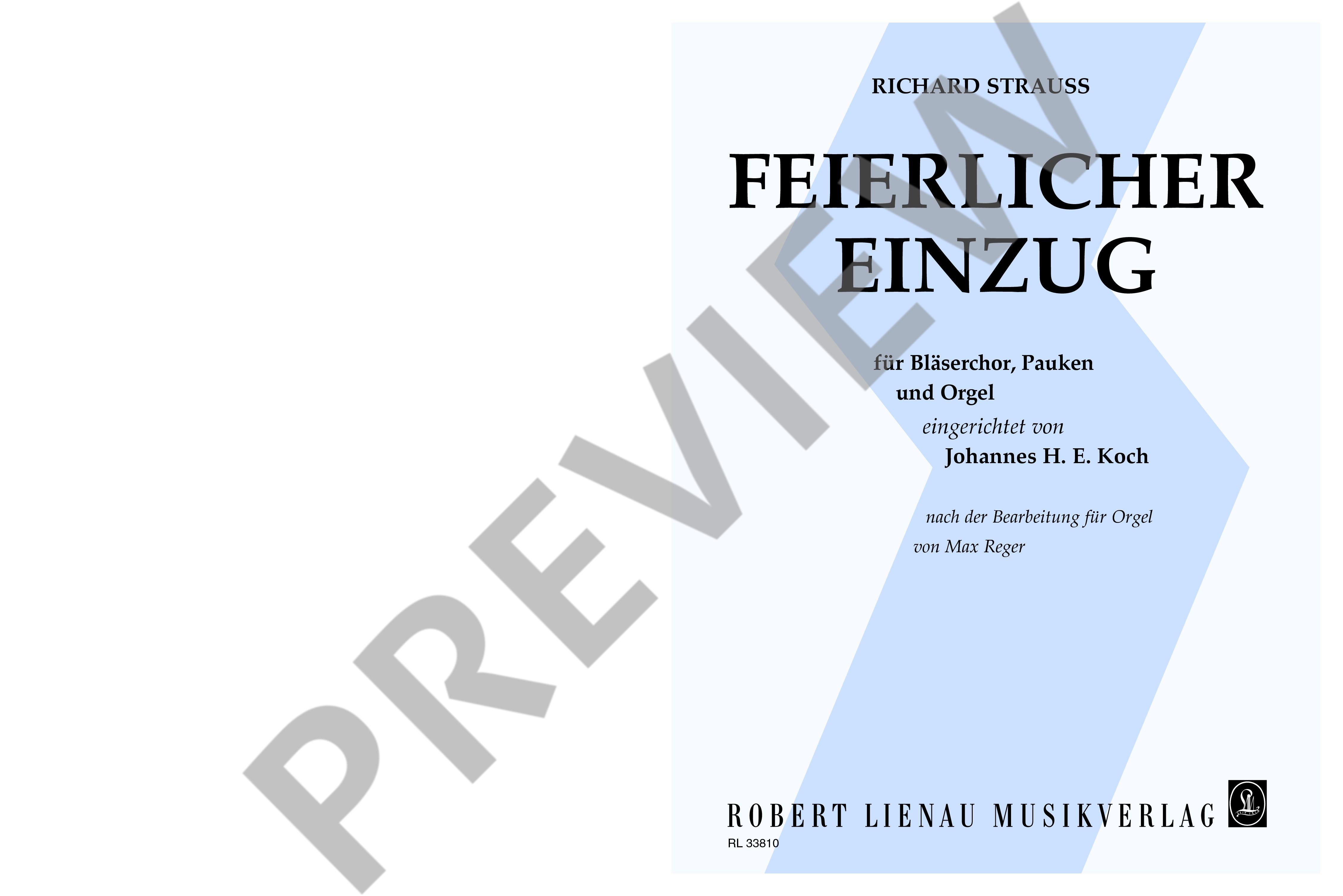 Feierlicher Einzug