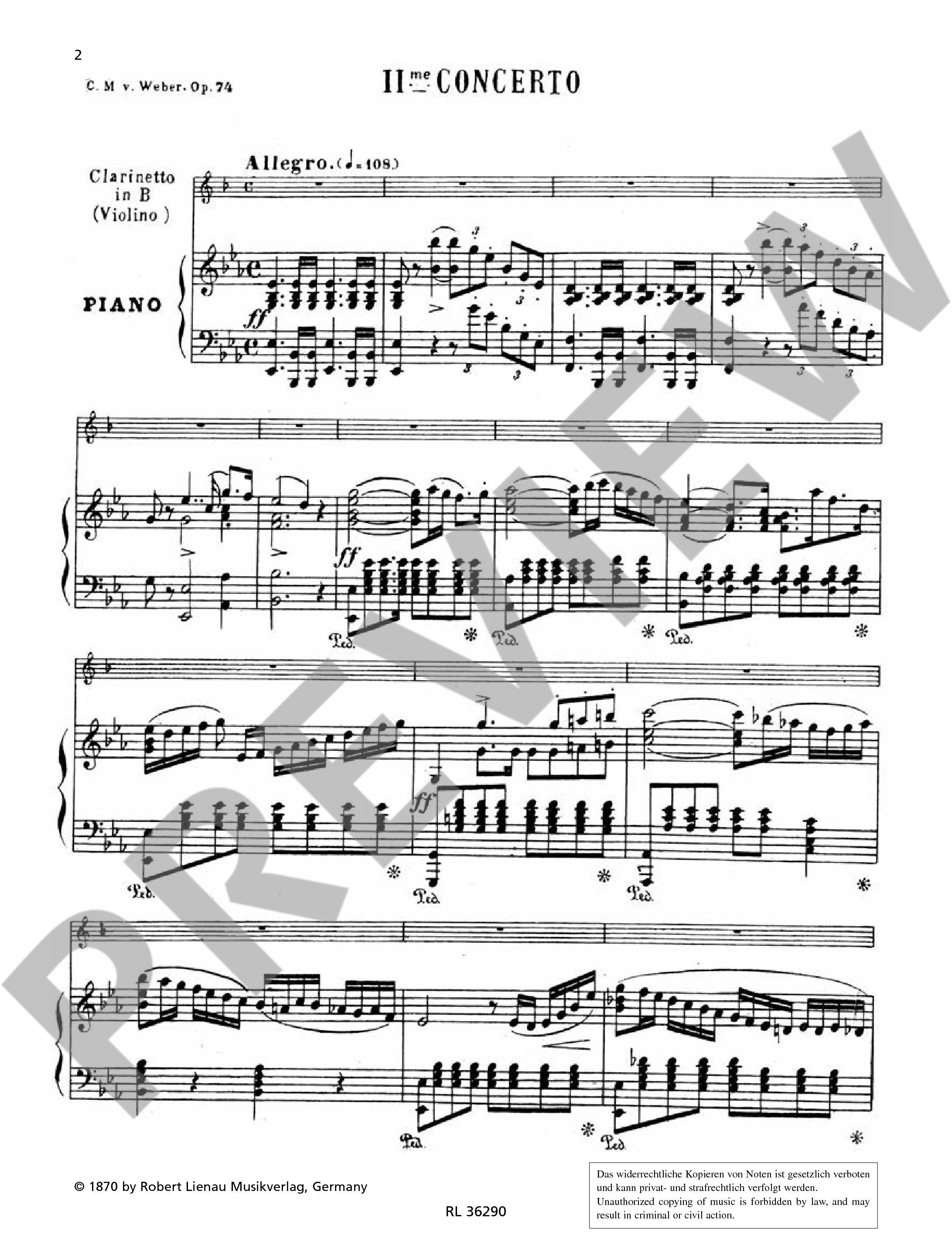Concerto No. 2 E flat major