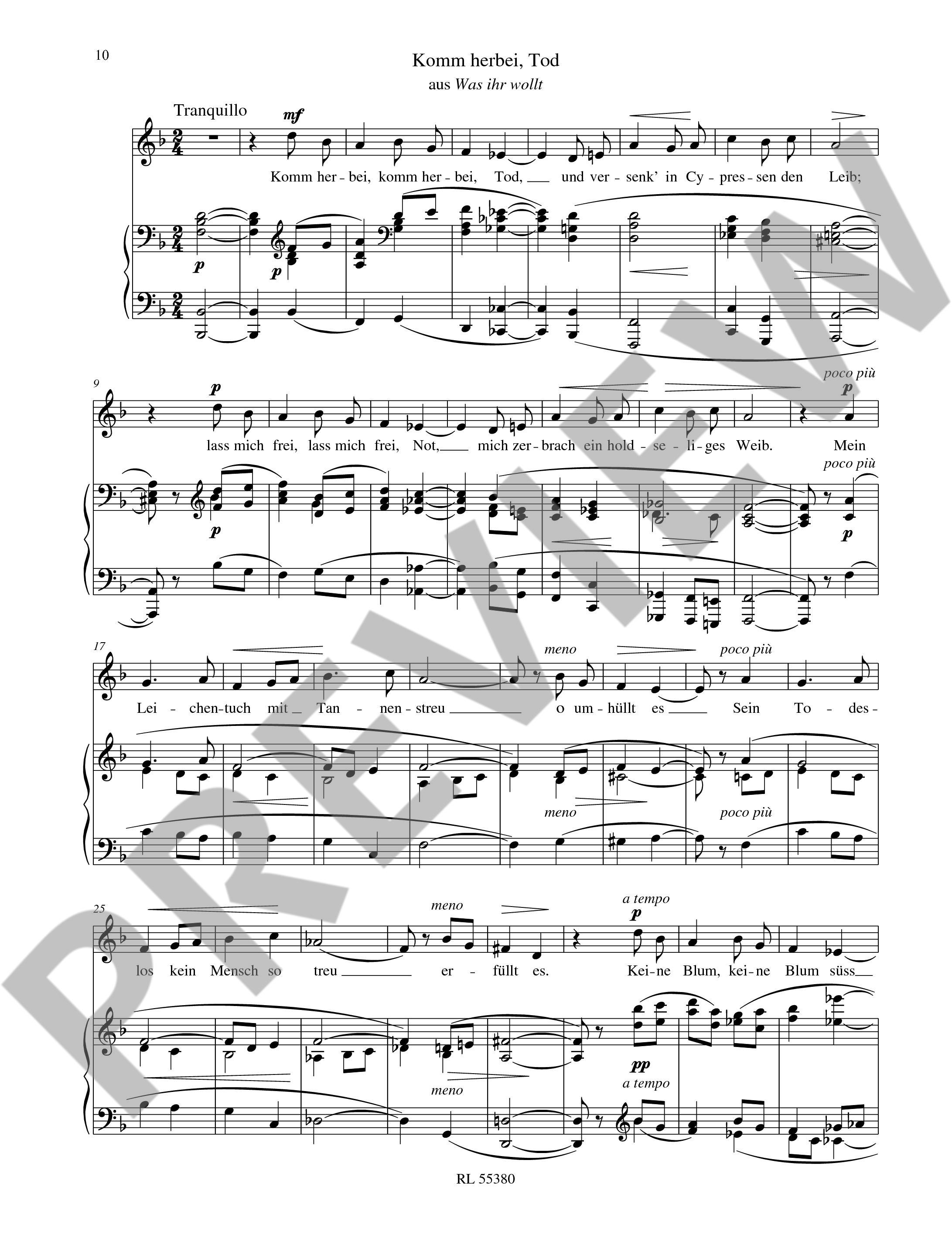 Lieder aus Shakespeares Dramen
