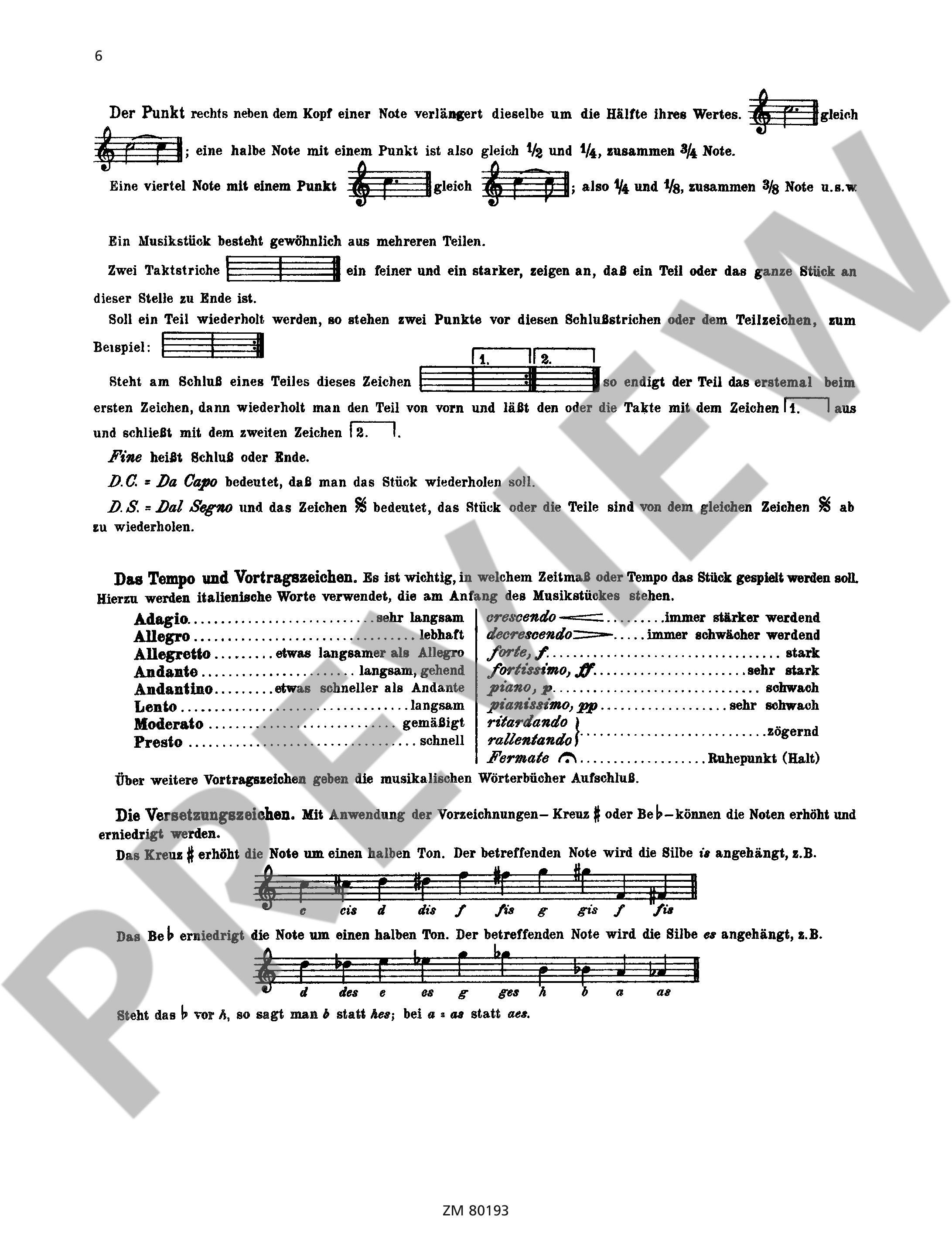 Sample 3 : Wobersin, Wilhelm : Schule für Waldzither, (9-saitige Thüringer Waldzither in G-Dur) - Waldzither